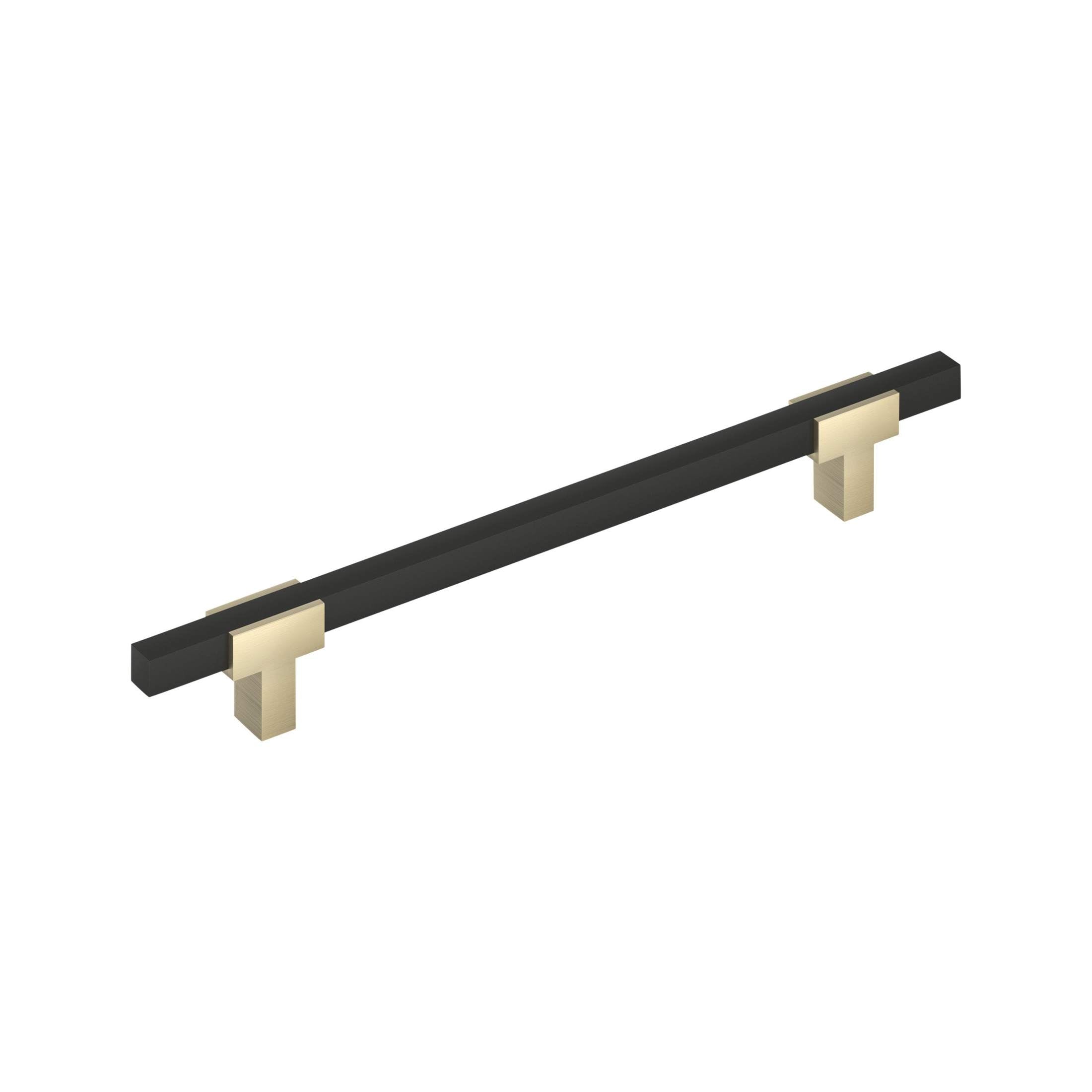 Urbanite 12 inch (305mm) CentertoCenter Golden Champagne/Matte Black Appliance Pull