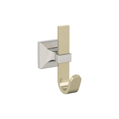 Burbank Single Prong Golden Champagne/Satin Nickel Decorative Wall Hook
