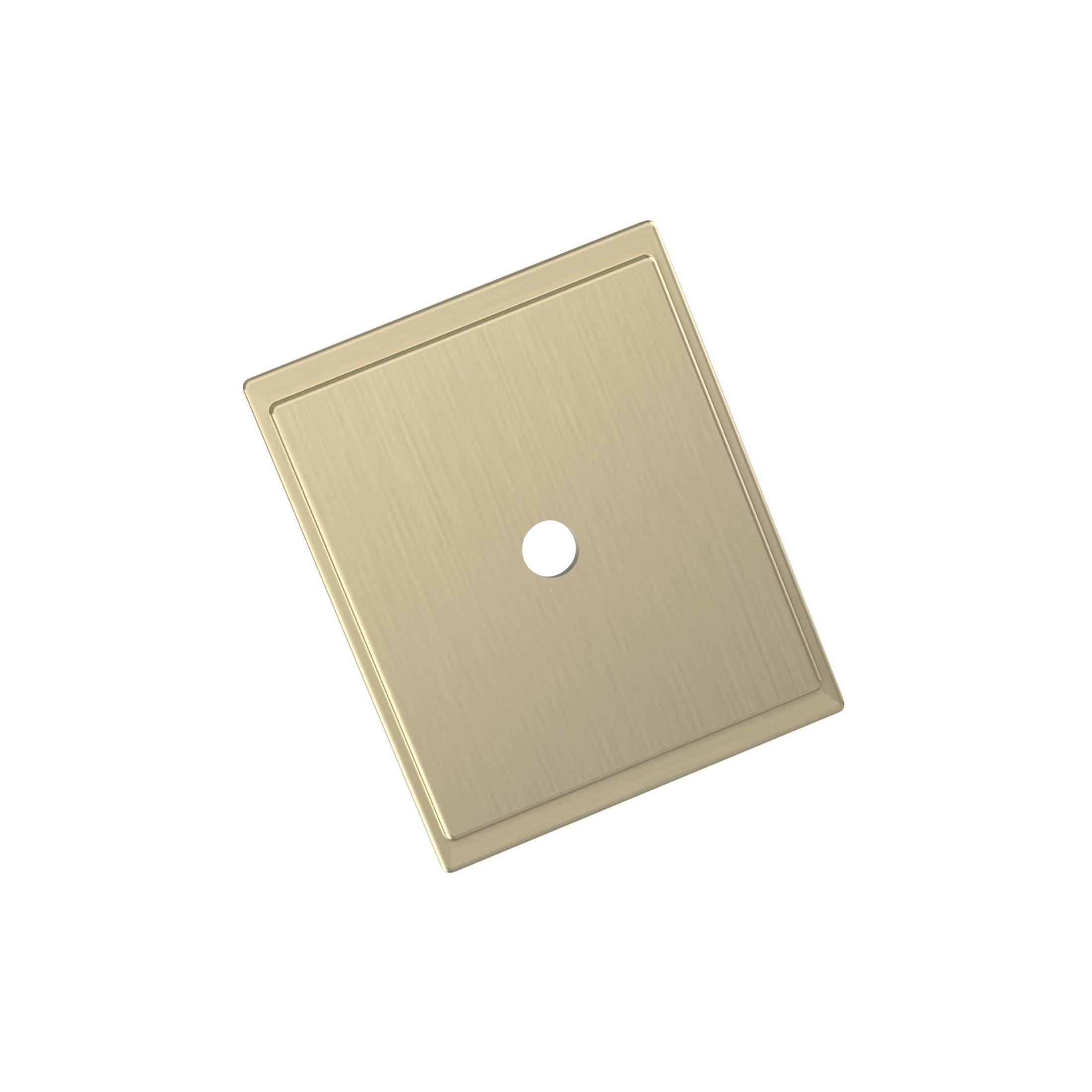 Maymont 15/8 inch (41mm) Length Square Golden Champagne Cabinet Knob Backplate