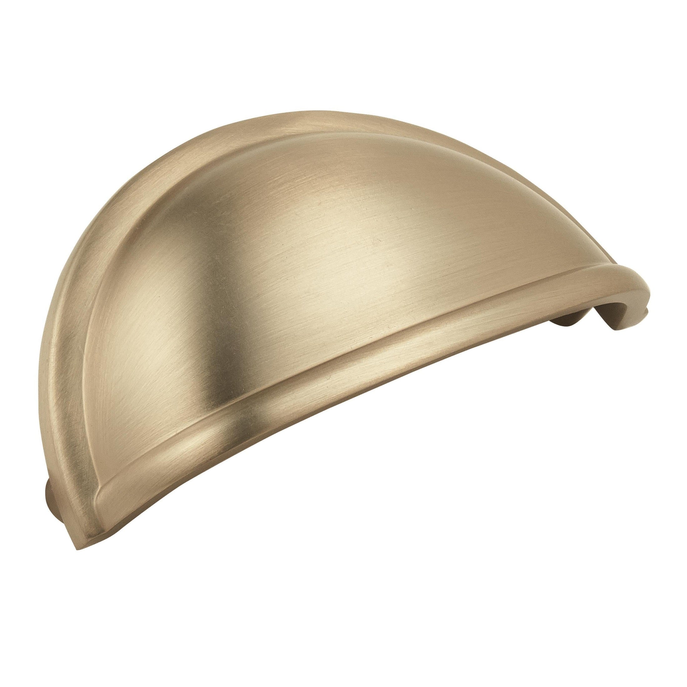 Cup Pulls 3 inch (76mm) CentertoCenter Golden Champagne Cabinet Cup Pull