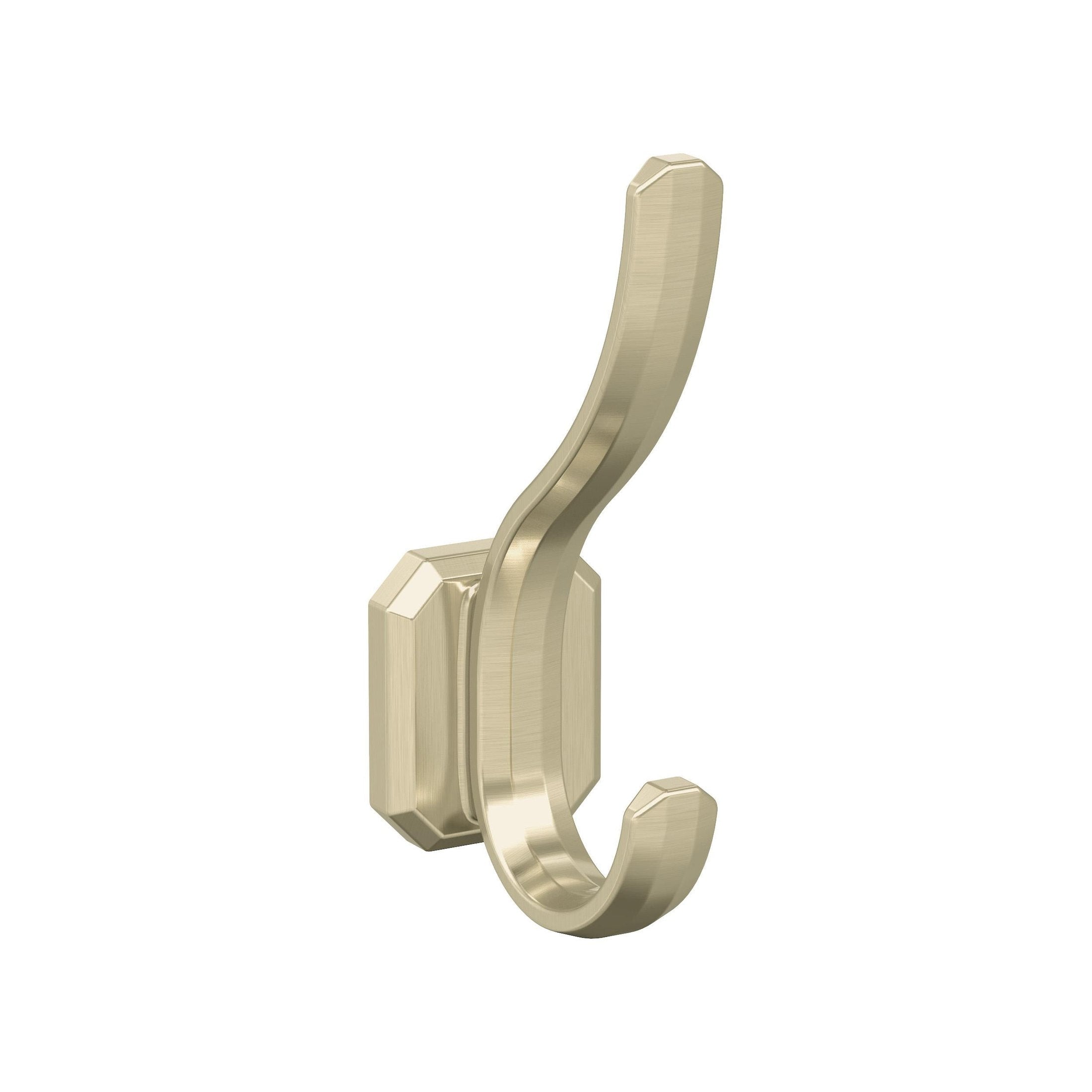 Granlyn Double Prong Golden Champagne Decorative Wall Hook