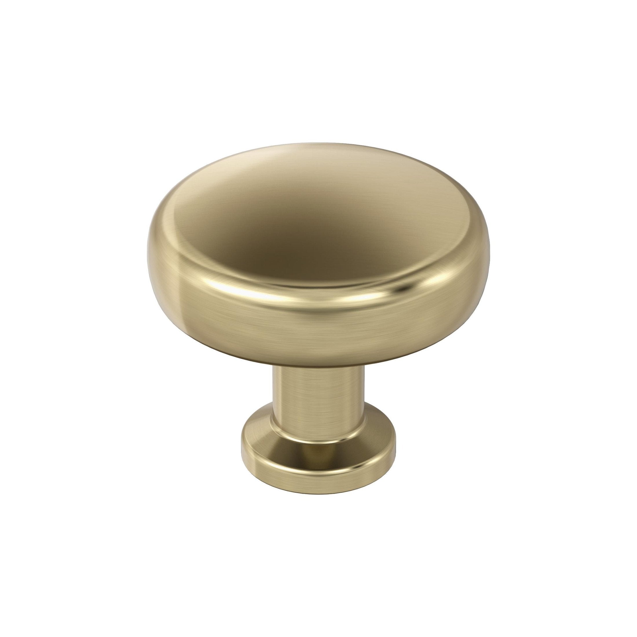 Factor 11/4 inch (32mm) Diameter Golden Champagne Cabinet Knob
