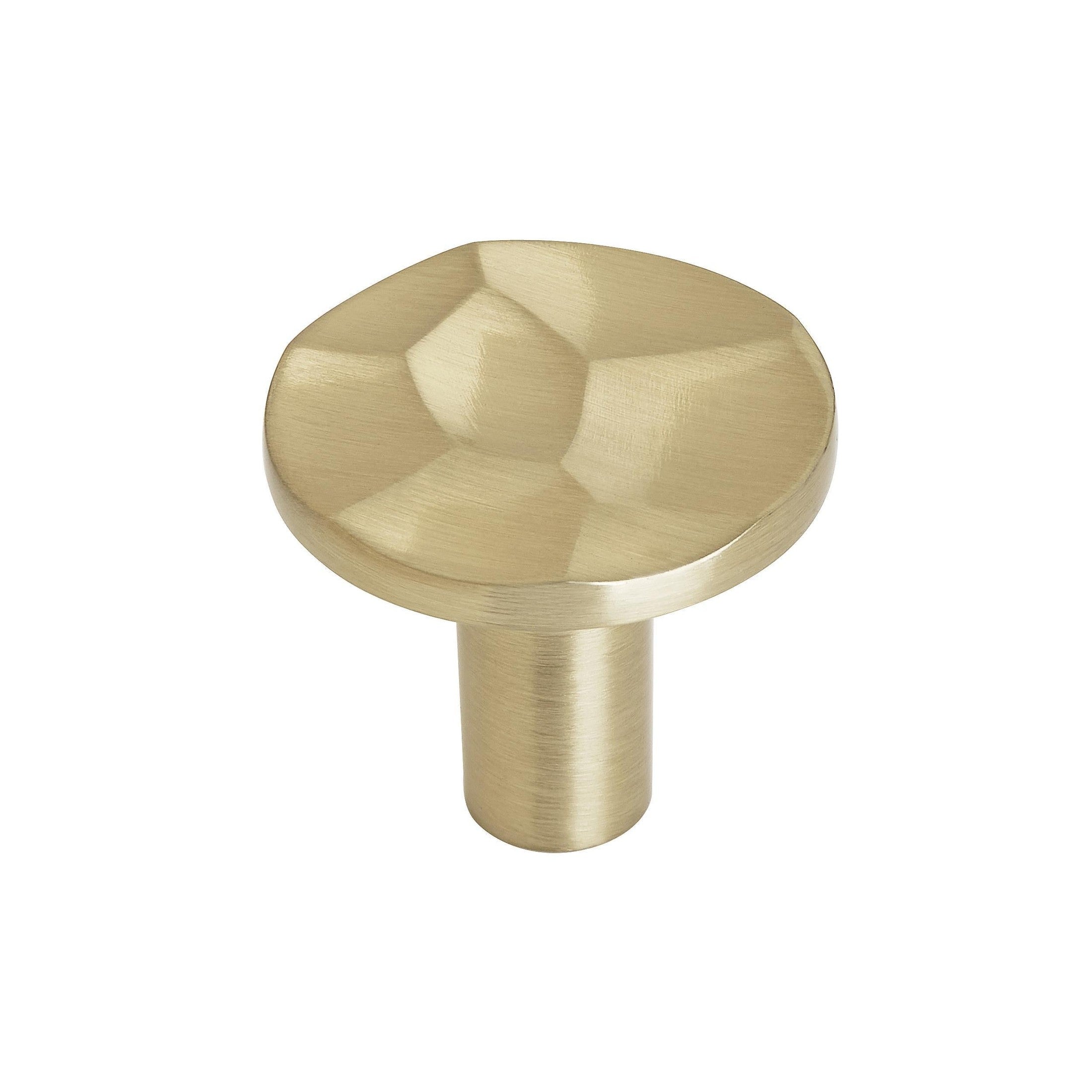 Kamari 13/16 inch (30mm) Diameter Golden Champagne Cabinet Knob