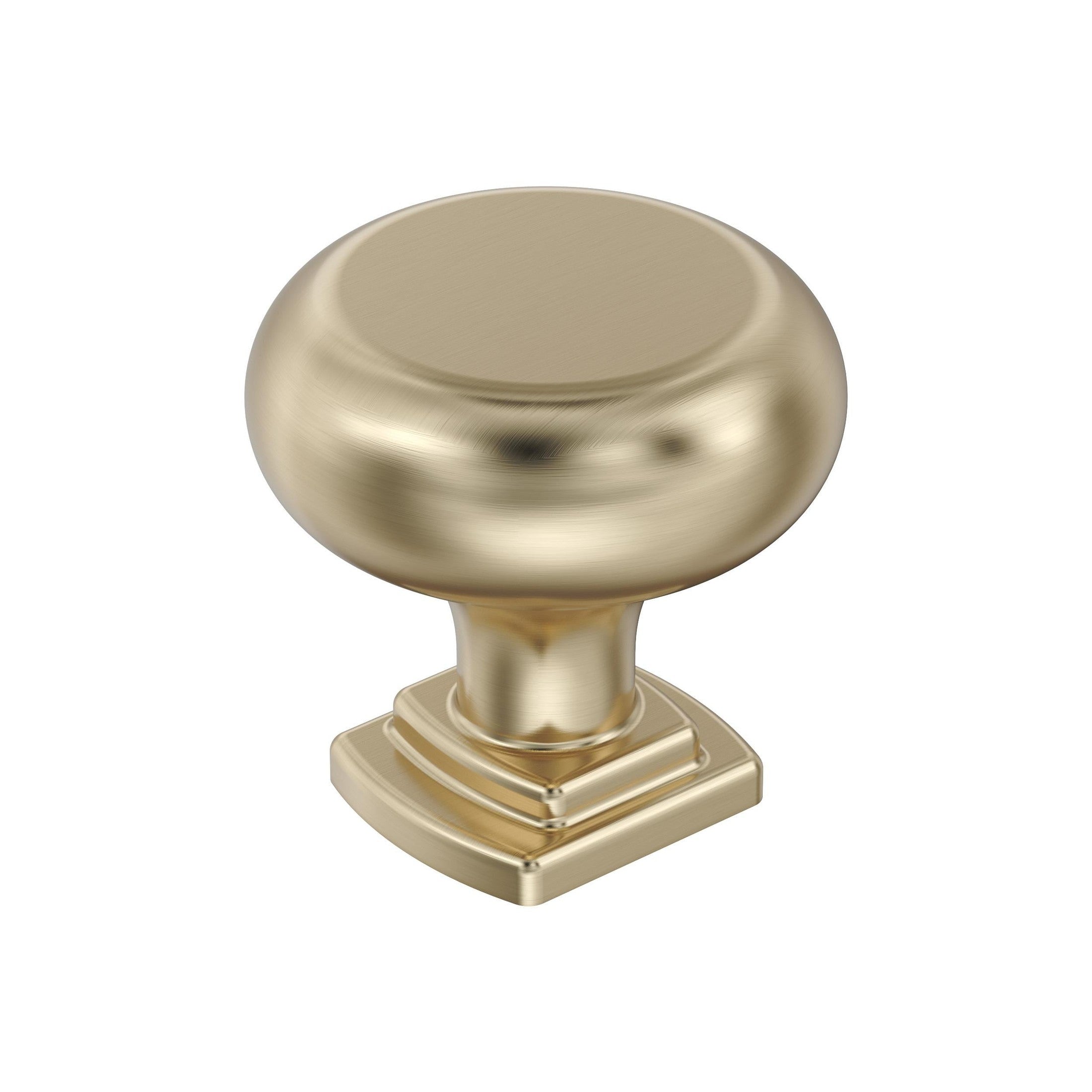 Surpass 11/4 inch (32mm) Diameter Golden Champagne Cabinet Knob