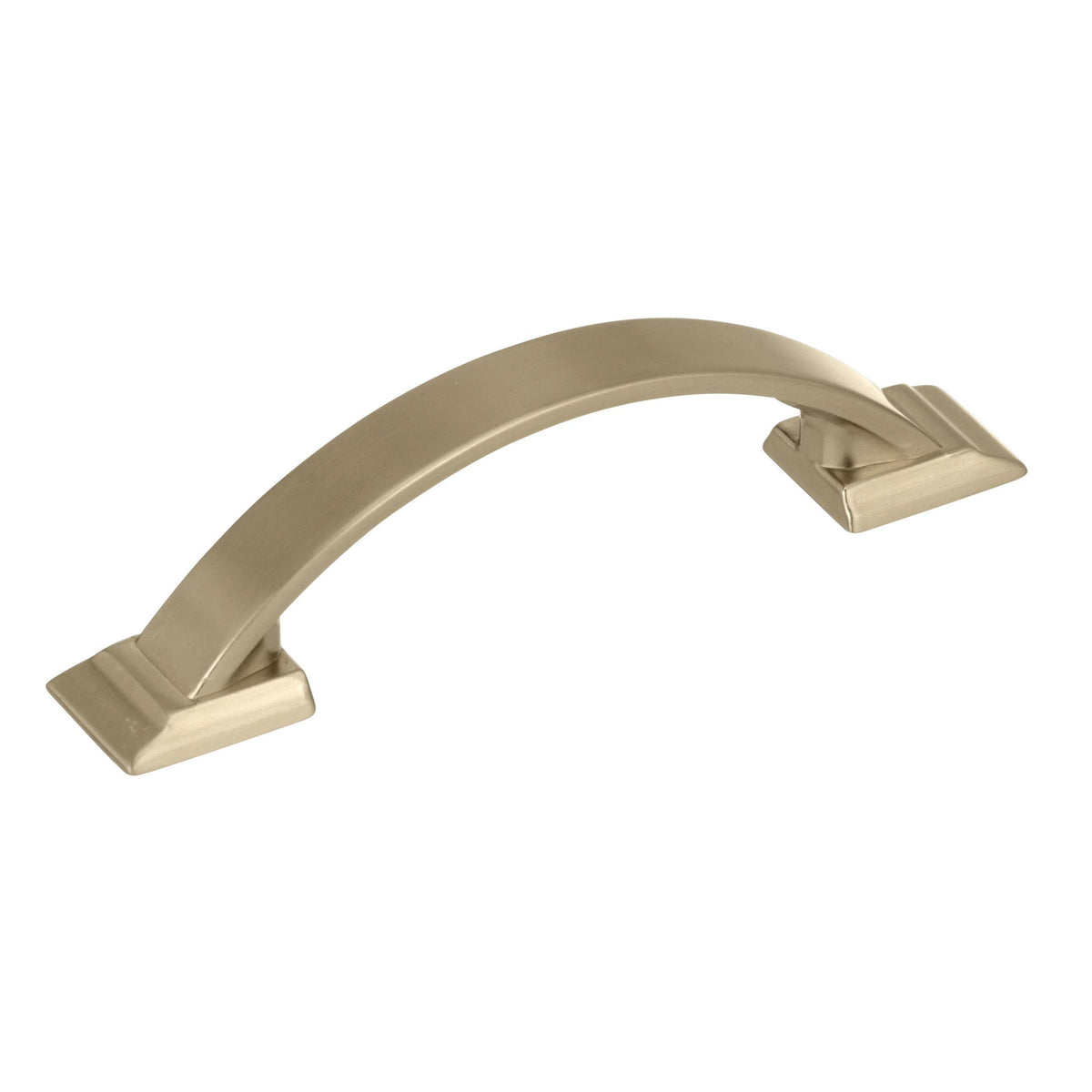 Candler 3 inch (76mm) CentertoCenter Golden Champagne Cabinet Pull