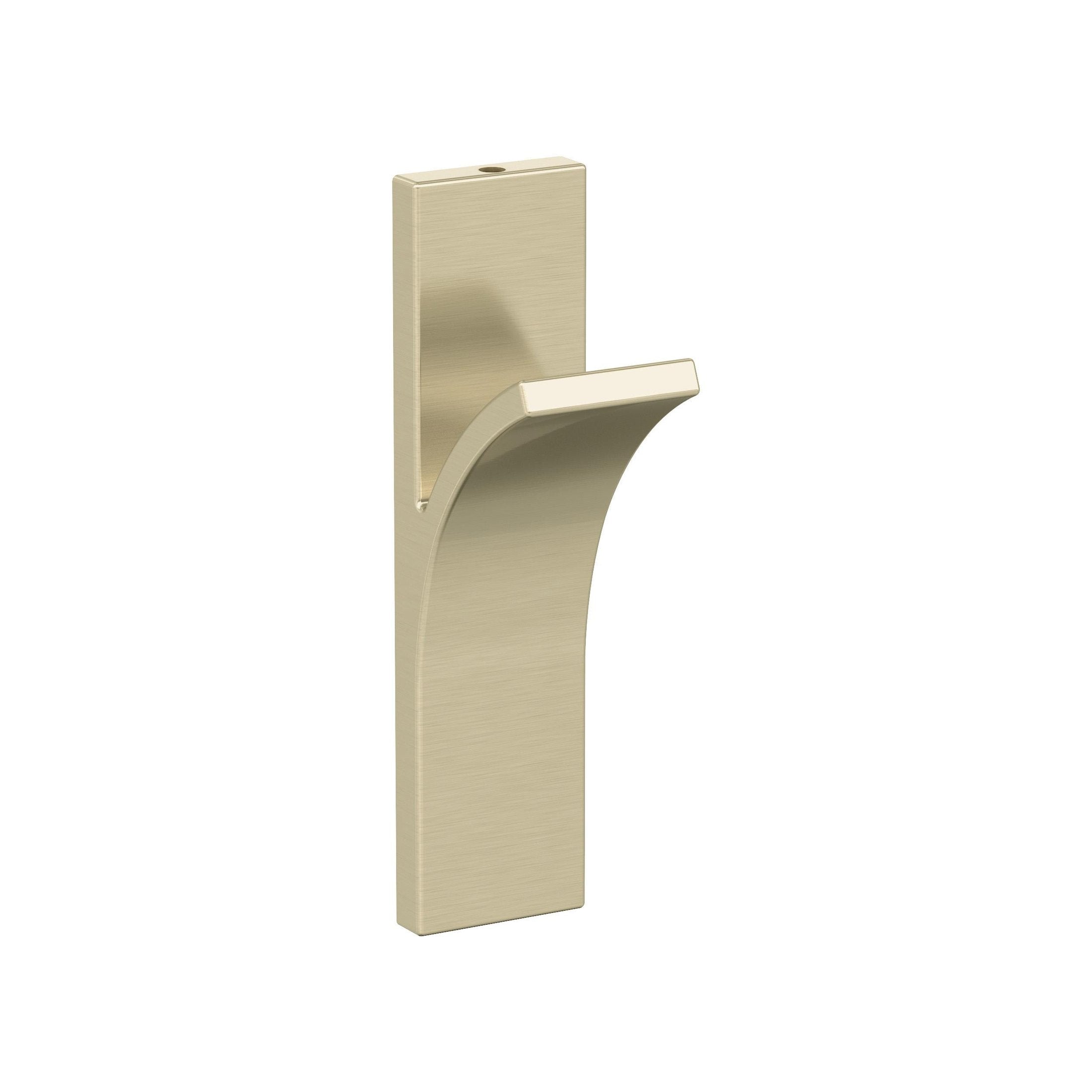 Apex Single Prong Golden Champagne Decorative Wall Hook