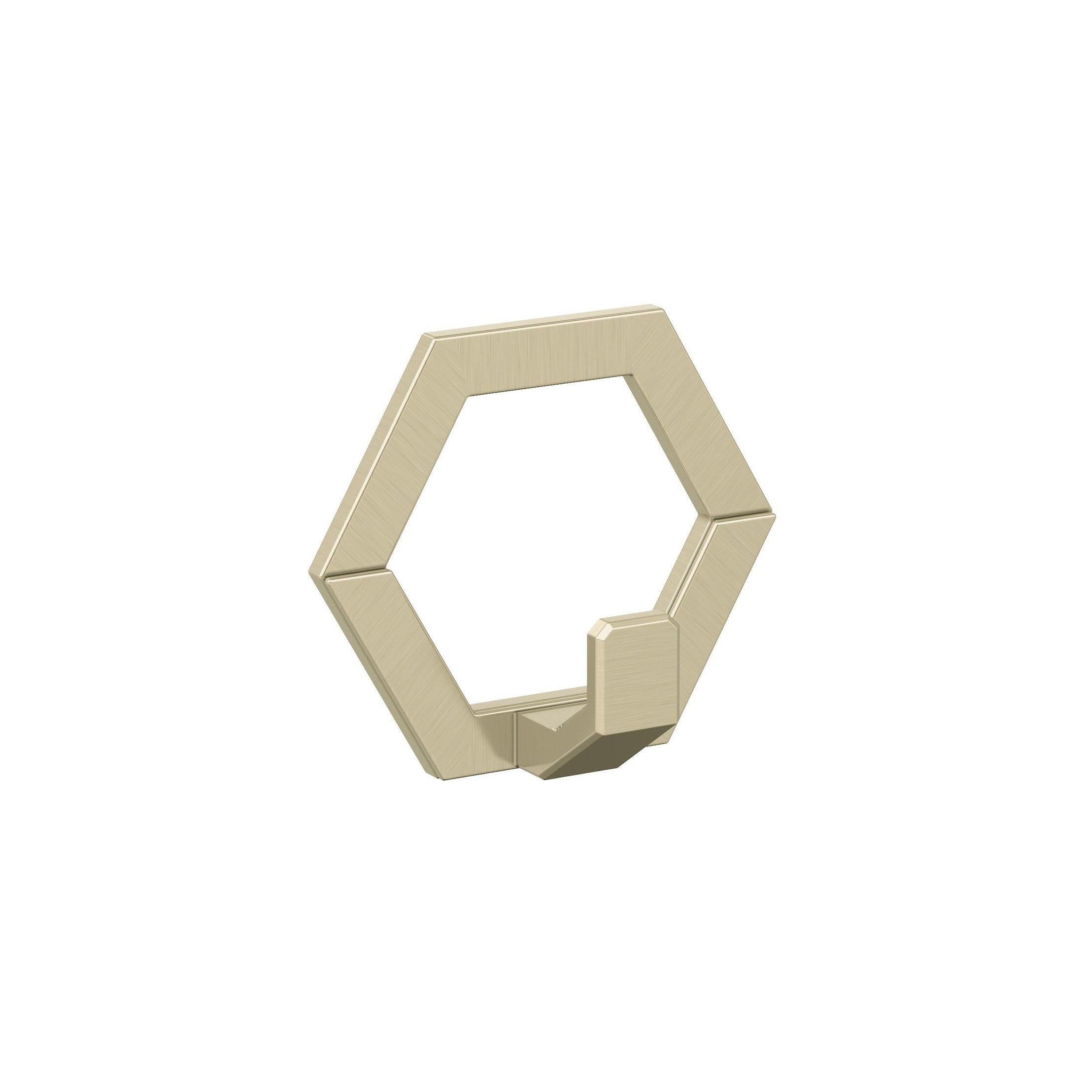 Prismo Single Prong Golden Champagne Decorative Wall Hook
