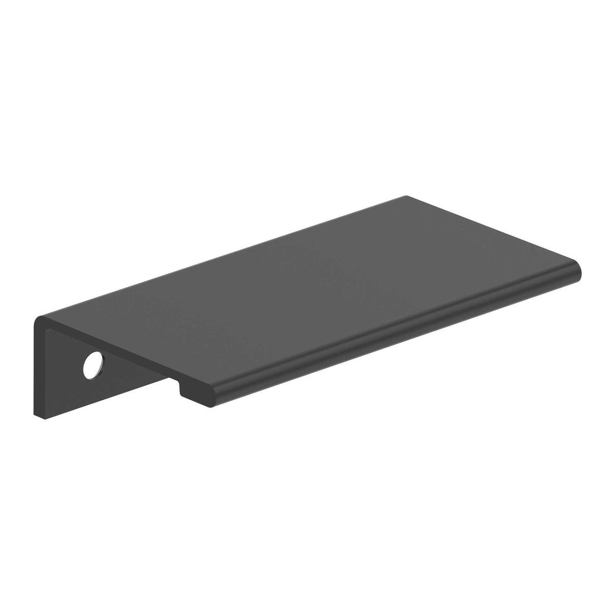 Streamline II 3 inch (76mm) Length Matte Black Cabinet Edge Pull