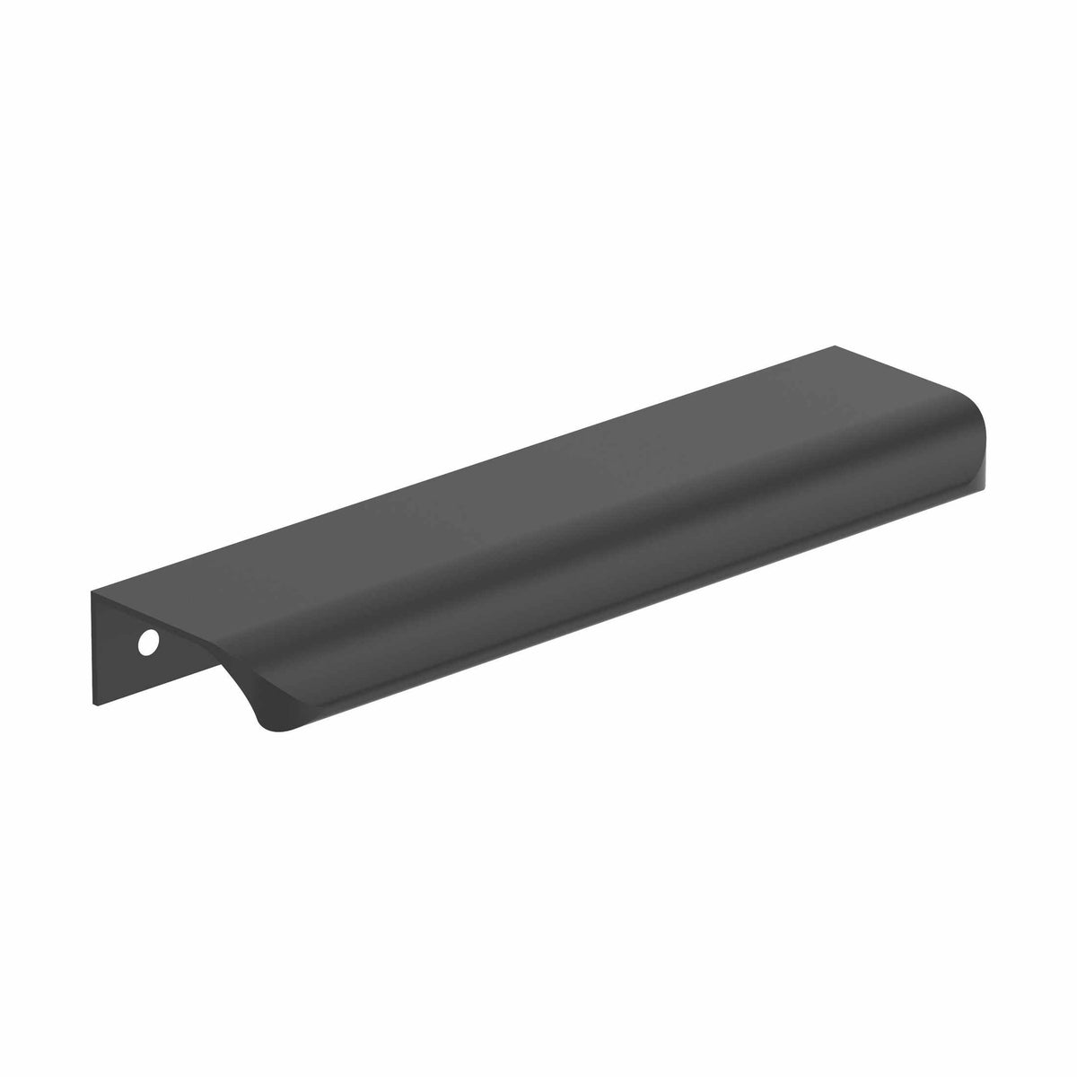 Streamline Tab 6 inch (152mm) Length Matte Black Cabinet Edge Pull