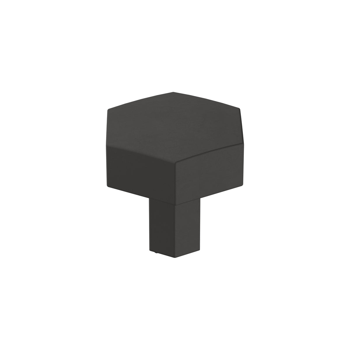 Caliber 11/4 inch (32mm) Diameter Matte Black Cabinet Knob