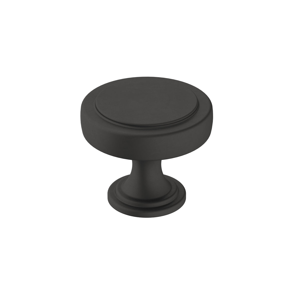 Exceed 13/8 inch (35mm) Diameter Matte Black Cabinet Knob