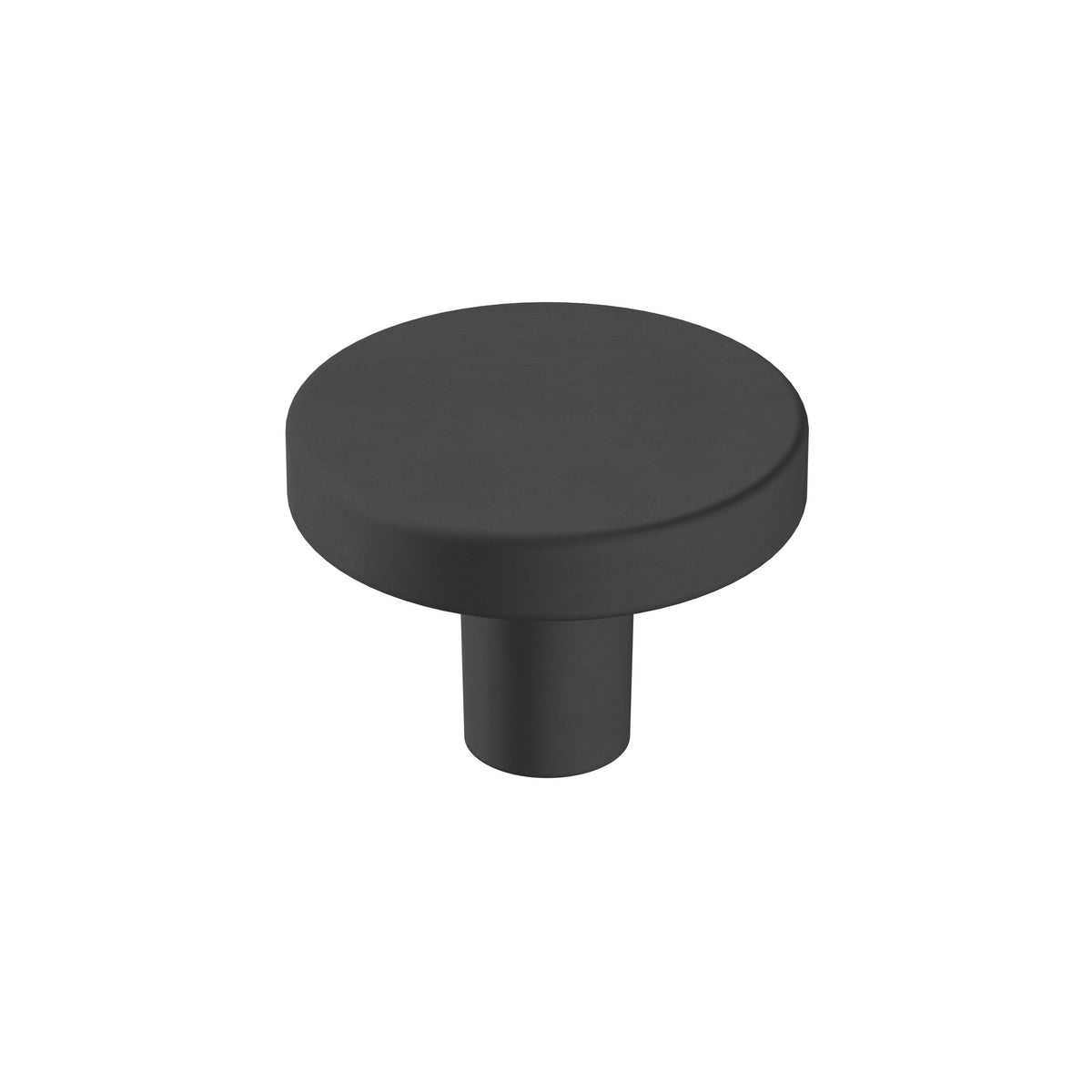 Versa 13/8 inch (35mm) Diameter Matte Black Cabinet Knob