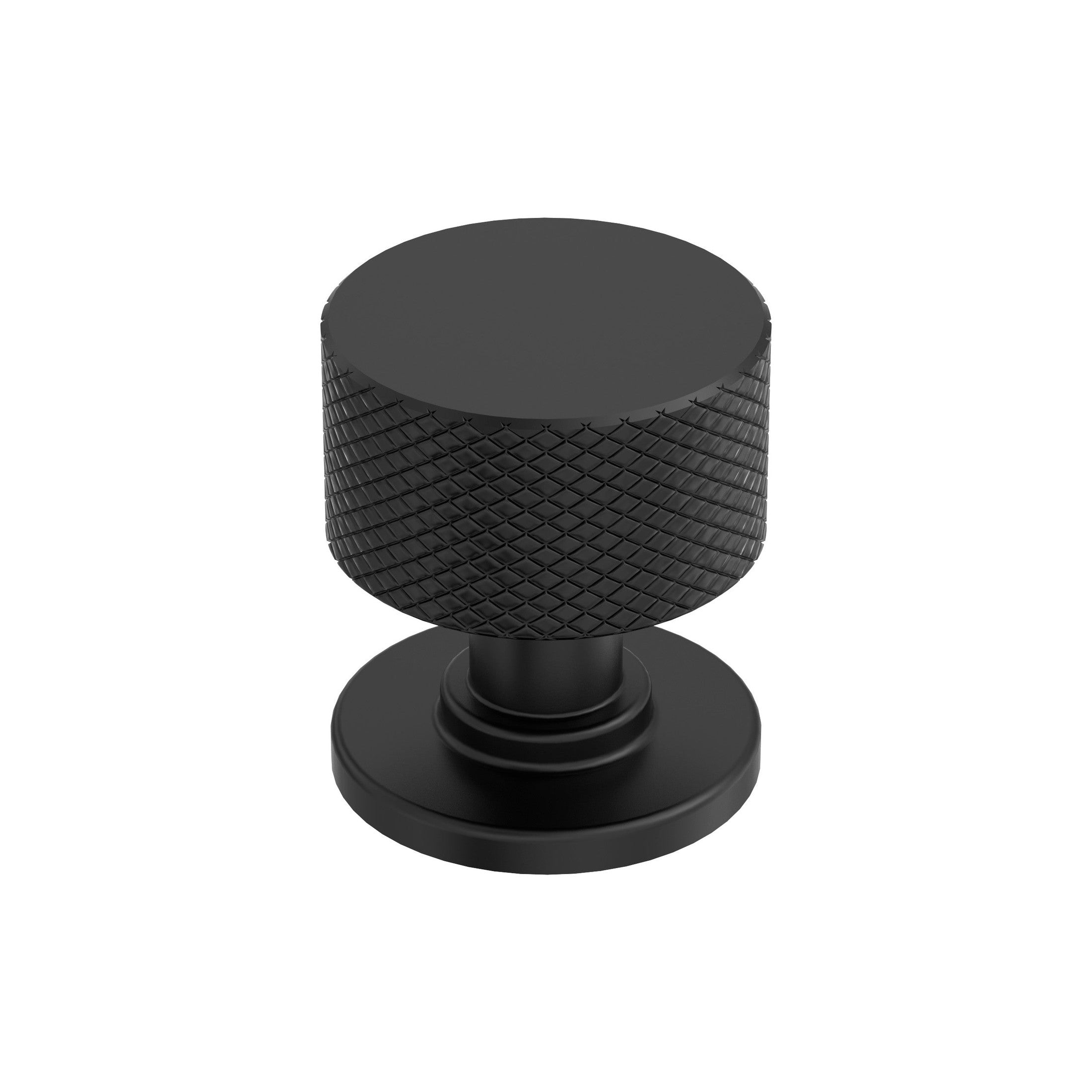 Balata 11/8 inch (29mm) Diameter Matte Black Cabinet Knob