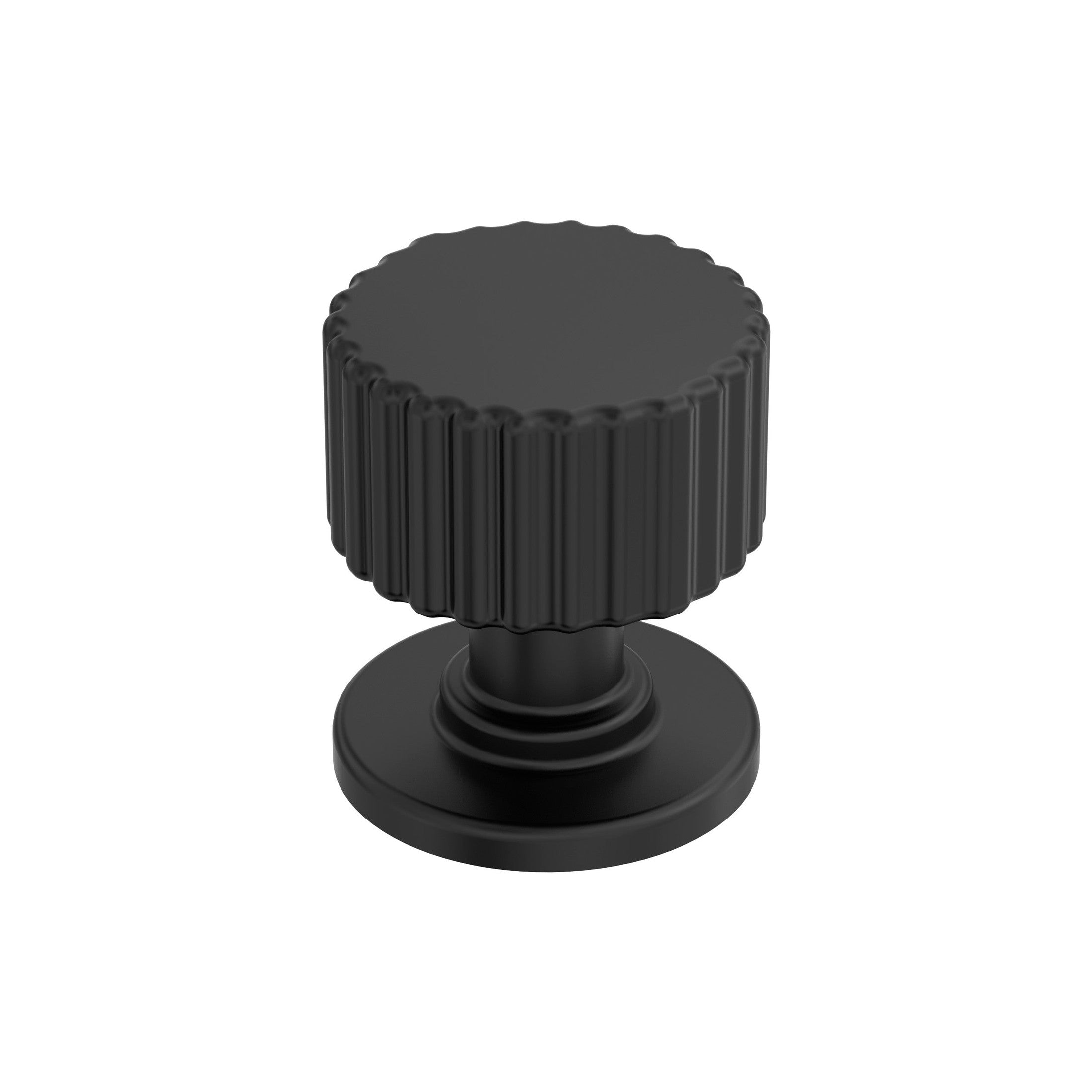 Ballard 11/8 inch (29mm) Diameter Matte Black Cabinet Knob