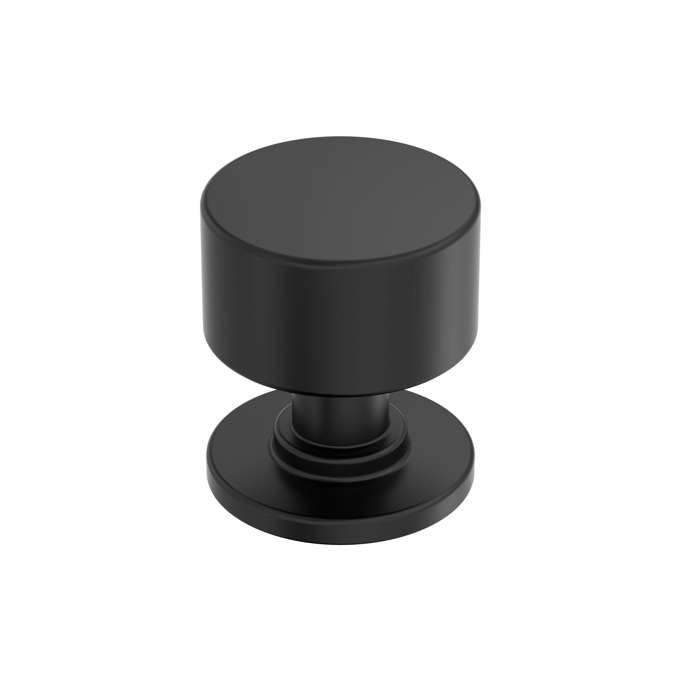 Balon 11/8 inch (29mm) Diameter Matte Black Cabinet Knob