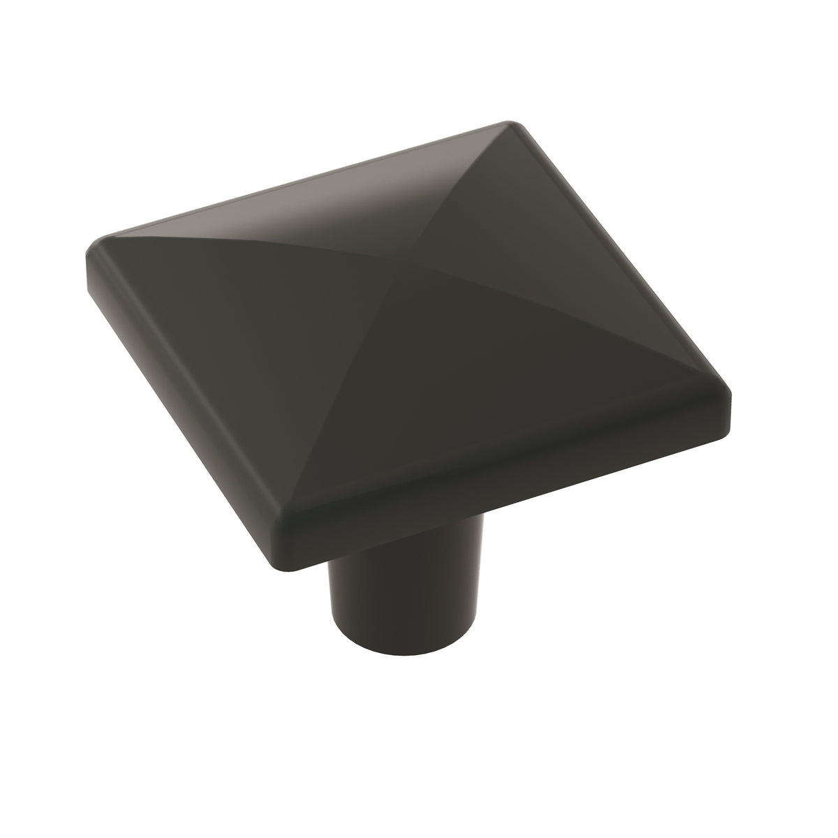 Extensity 11/8 inch (29mm) Length Matte Black Cabinet Knob