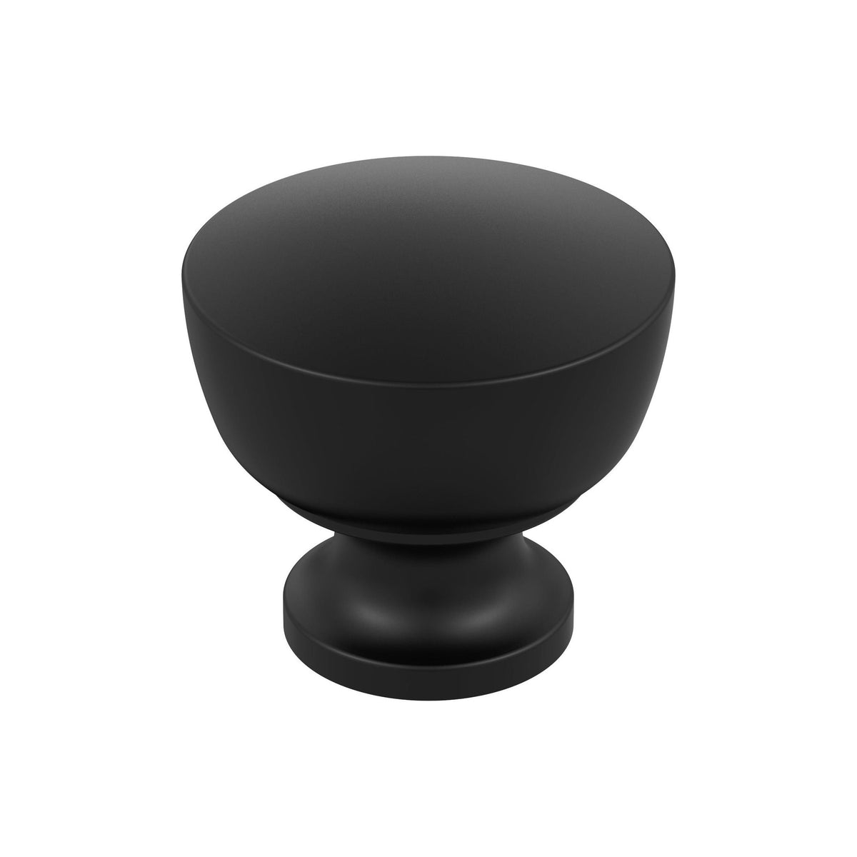 Chalice 11/4 inch (32mm) Diameter Matte Black Cabinet Knob
