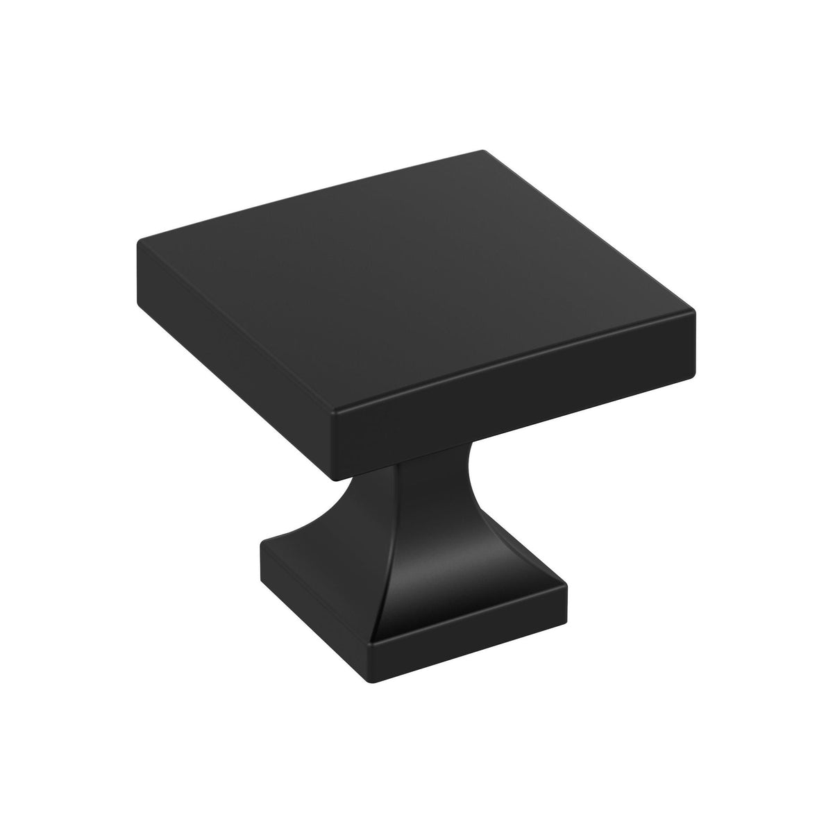 Pedestal 11/16 inch (27mm) Length Matte Black Cabinet Knob