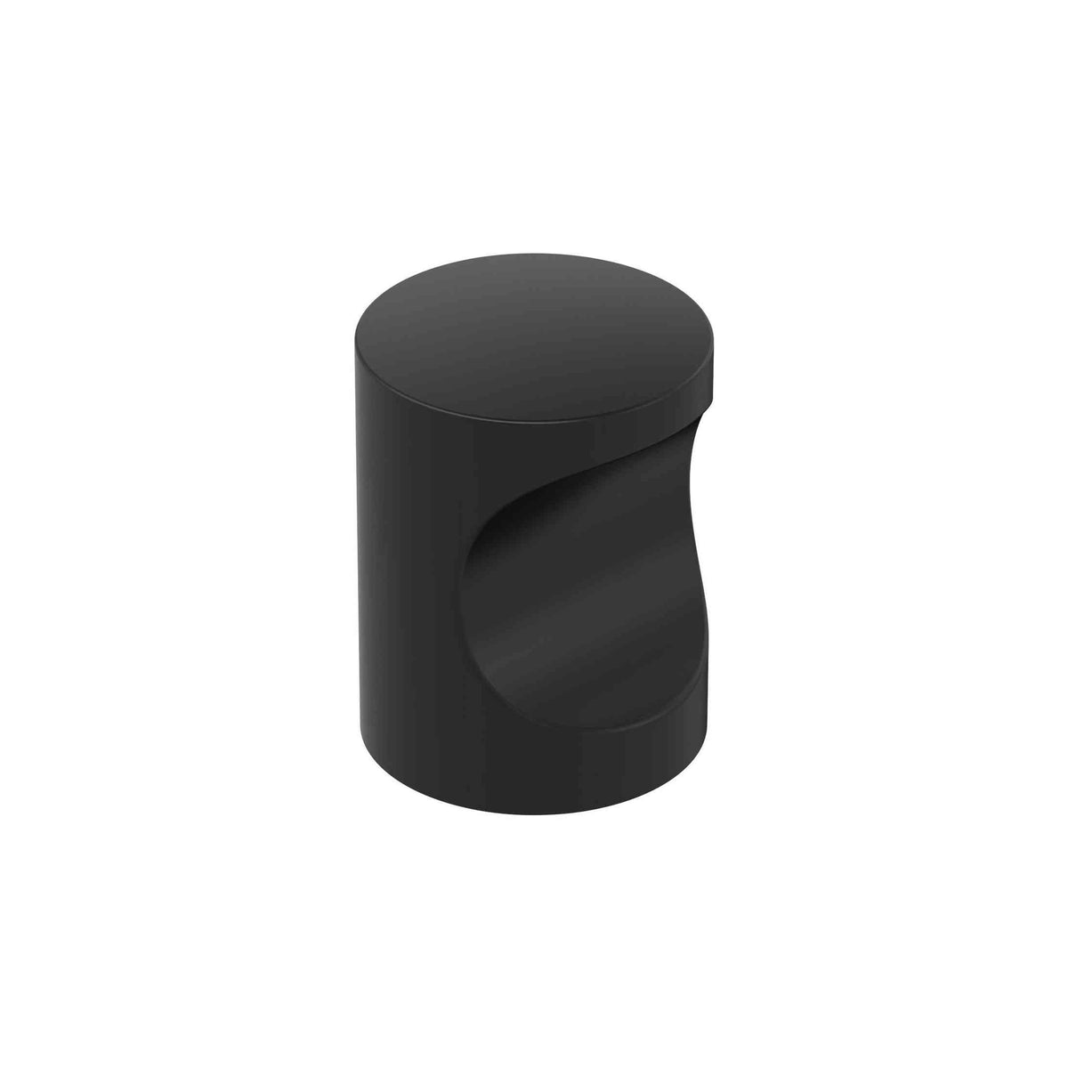 Whistle 11/16 inch (18mm) Diameter Matte Black Cabinet Knob