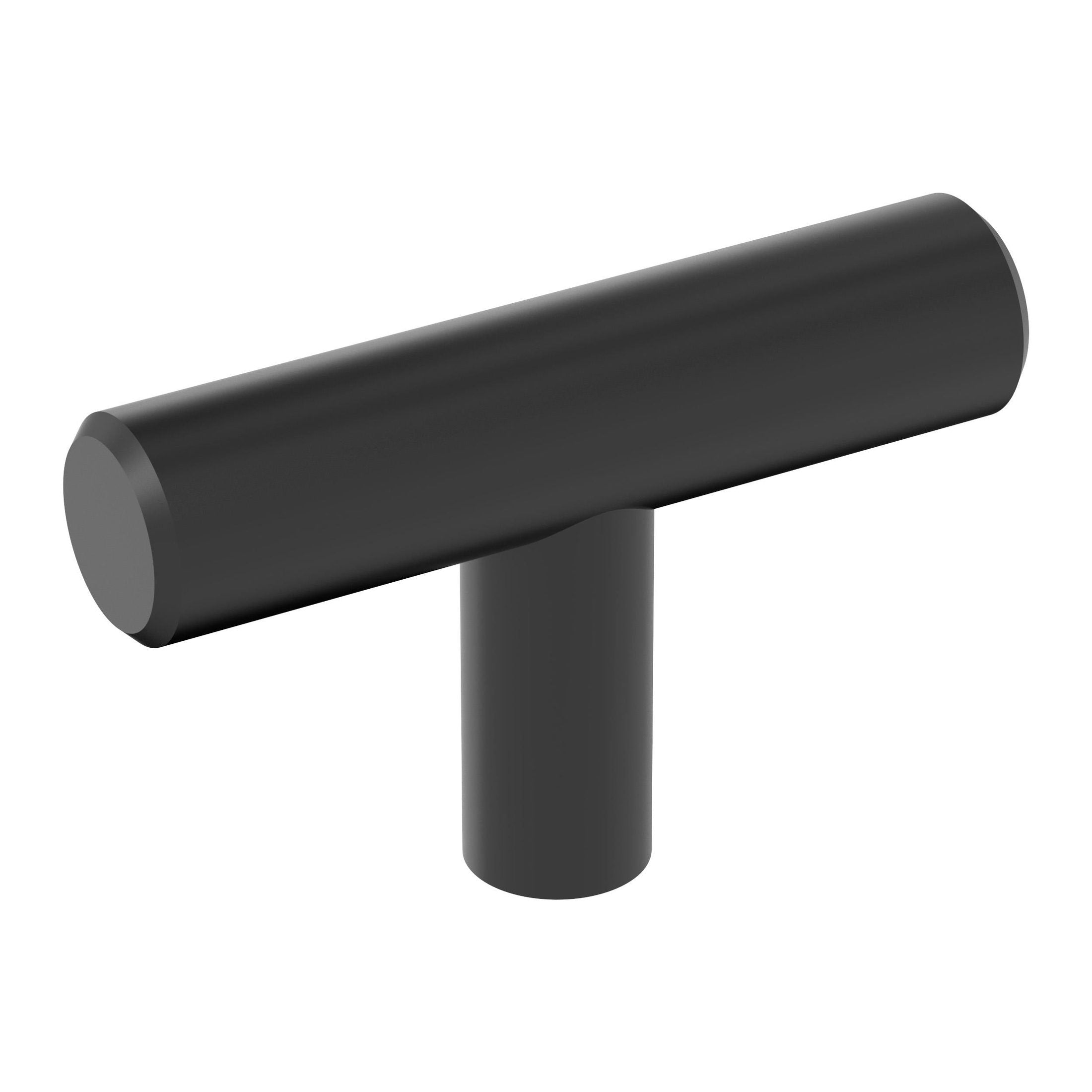 Bar Pulls Hollow 2 inch (51mm) Length Matte Black Cabinet Knob