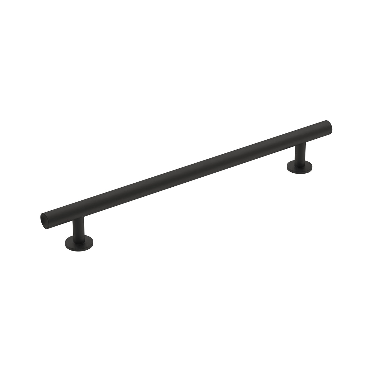 Radius 79/16 inch (192mm) CentertoCenter Matte Black Cabinet Pull