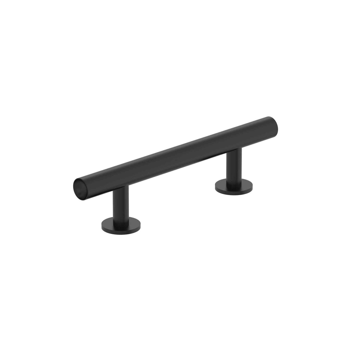 Radius 3 inch (76mm) CentertoCenter Matte Black Cabinet Pull