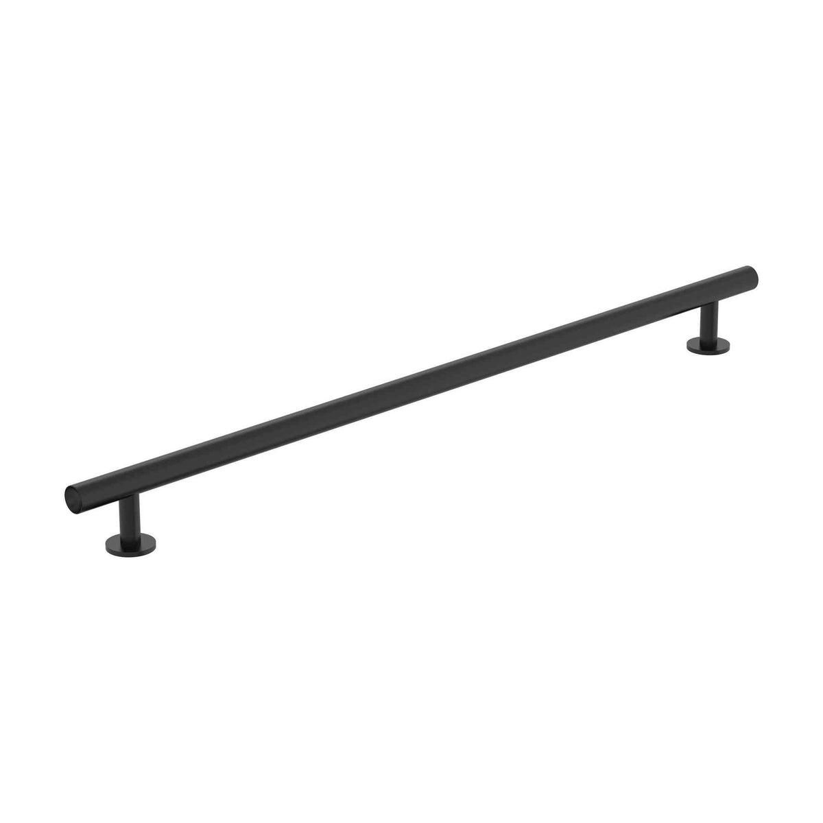 Radius 125/8 inch (320mm) CentertoCenter Matte Black Cabinet Pull