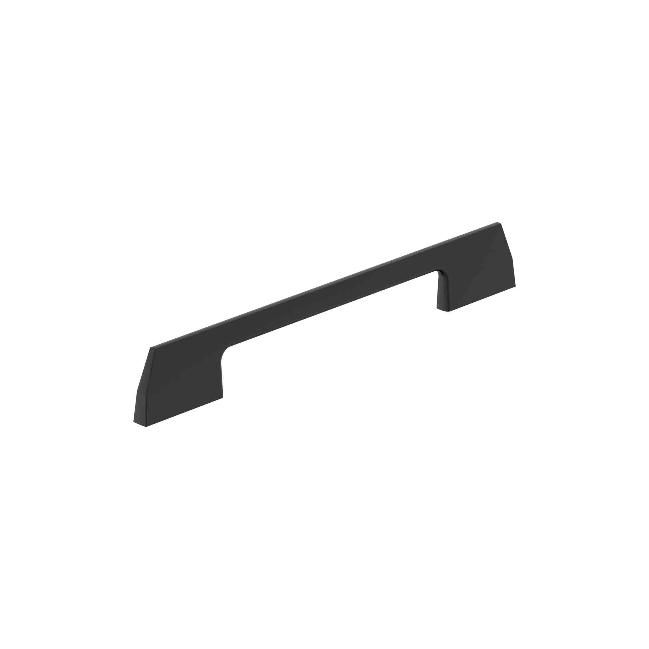 Angle 65/16 inch (160mm) CentertoCenter Matte Black Cabinet Pull