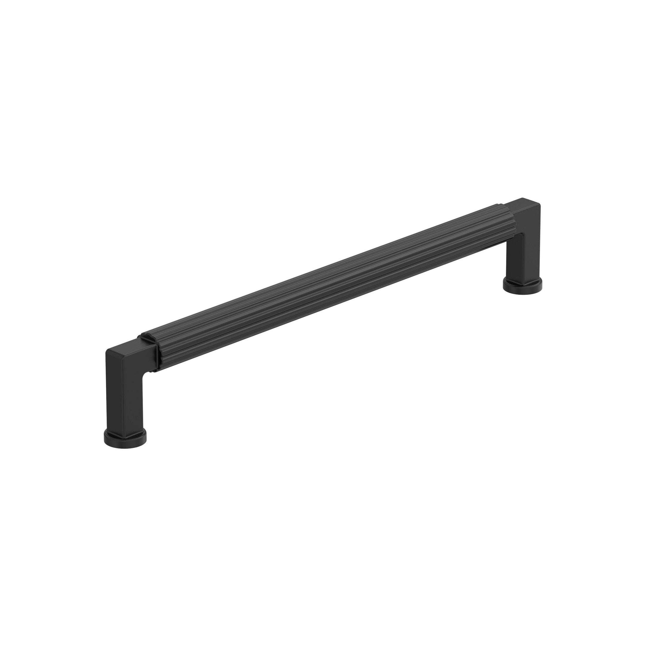 Ballard 79/16 inch (192mm) CentertoCenter Matte Black Cabinet Pull