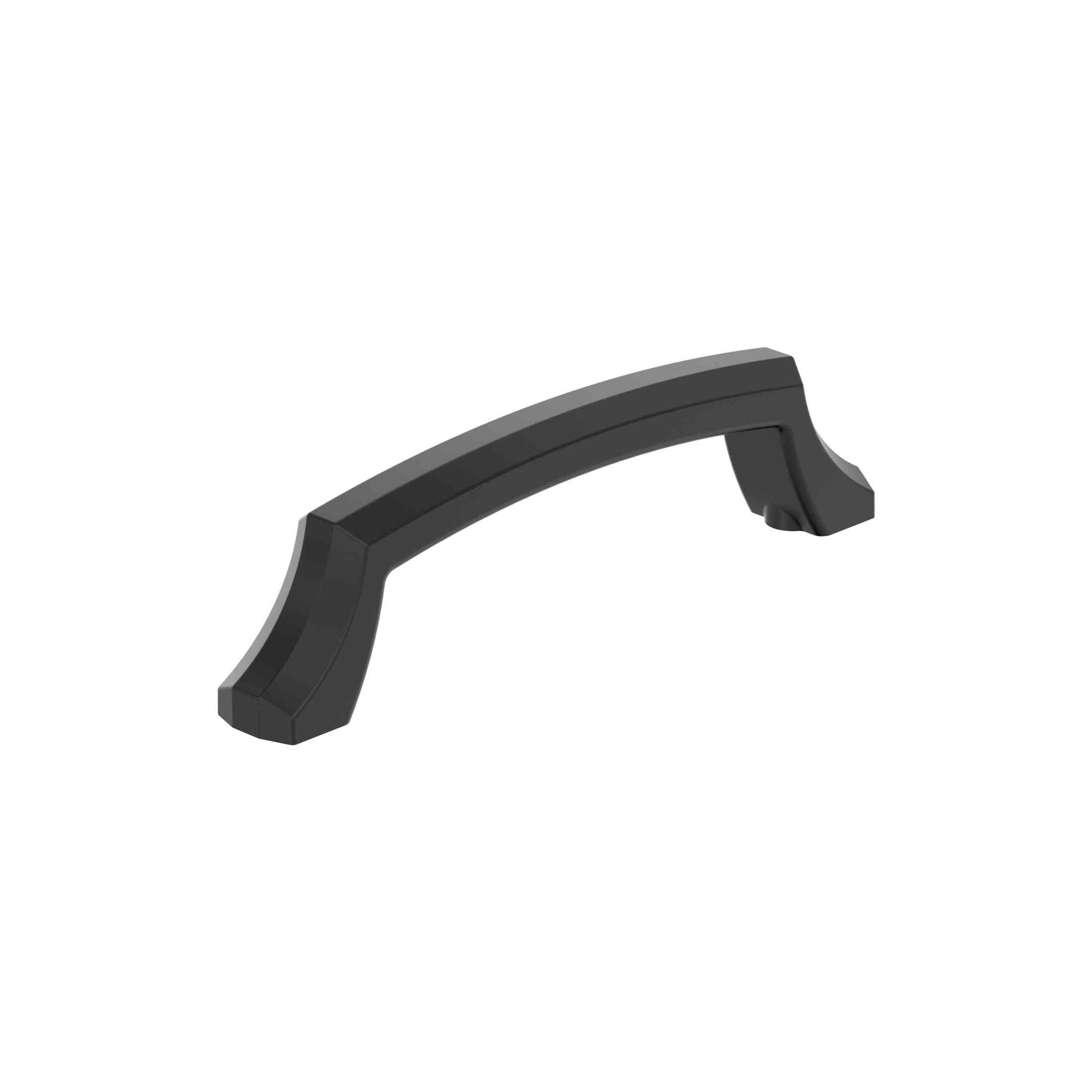 Bellamy 33/4 inch (96mm) CentertoCenter Matte Black Cabinet Pull