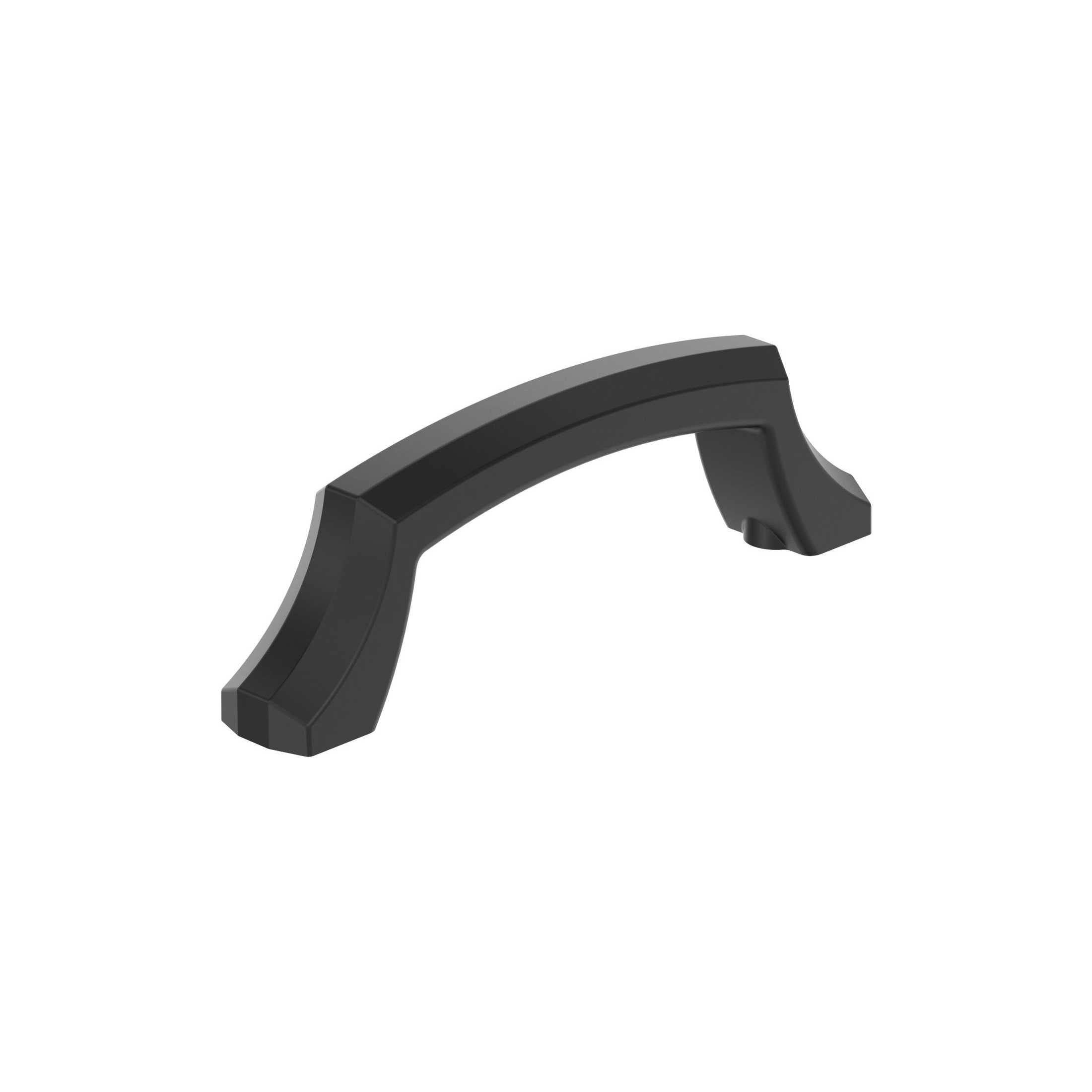 Bellamy 3 inch (76mm) CentertoCenter Matte Black Cabinet Pull