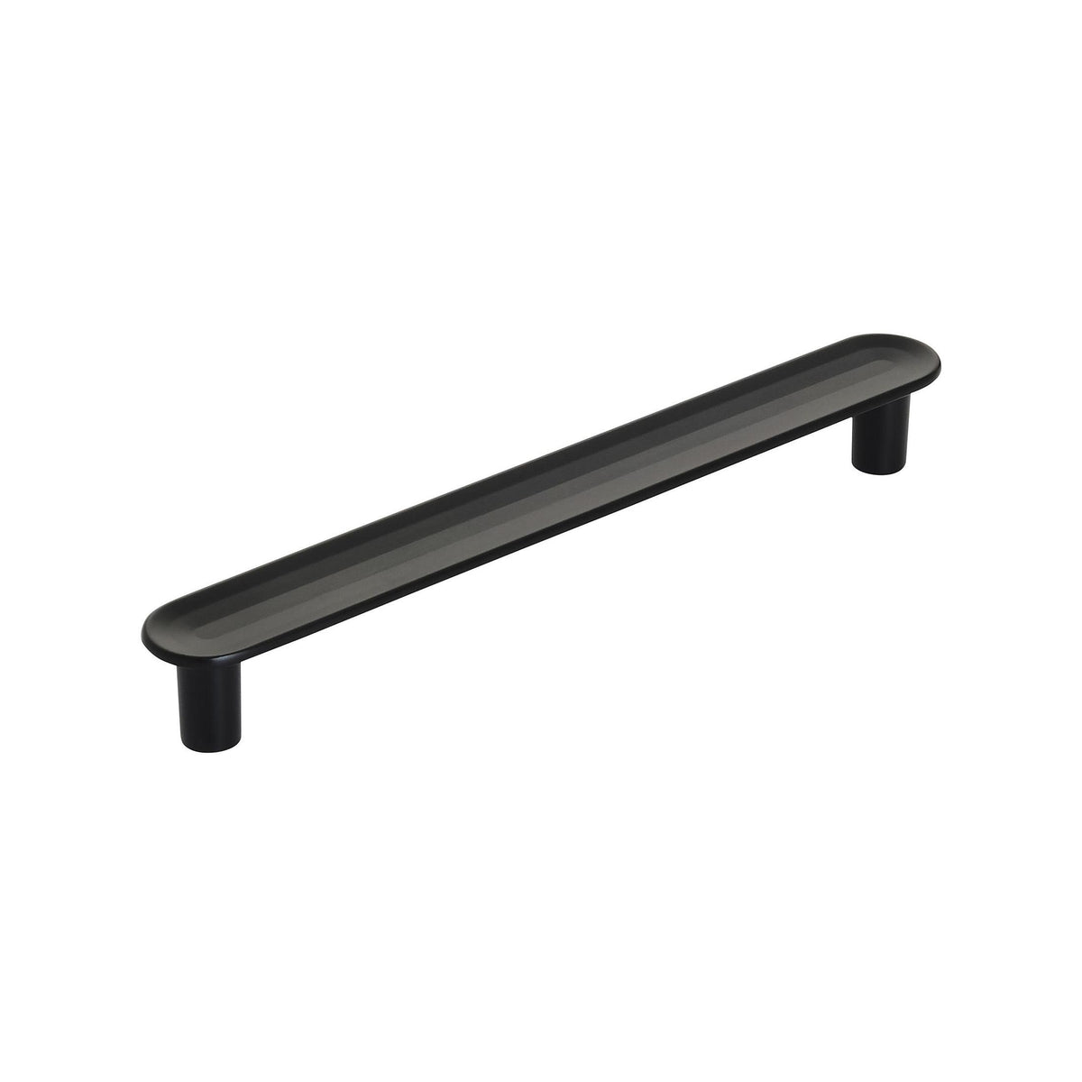 Concentric 51/16 inch (128mm) CentertoCenter Matte Black Cabinet Pull