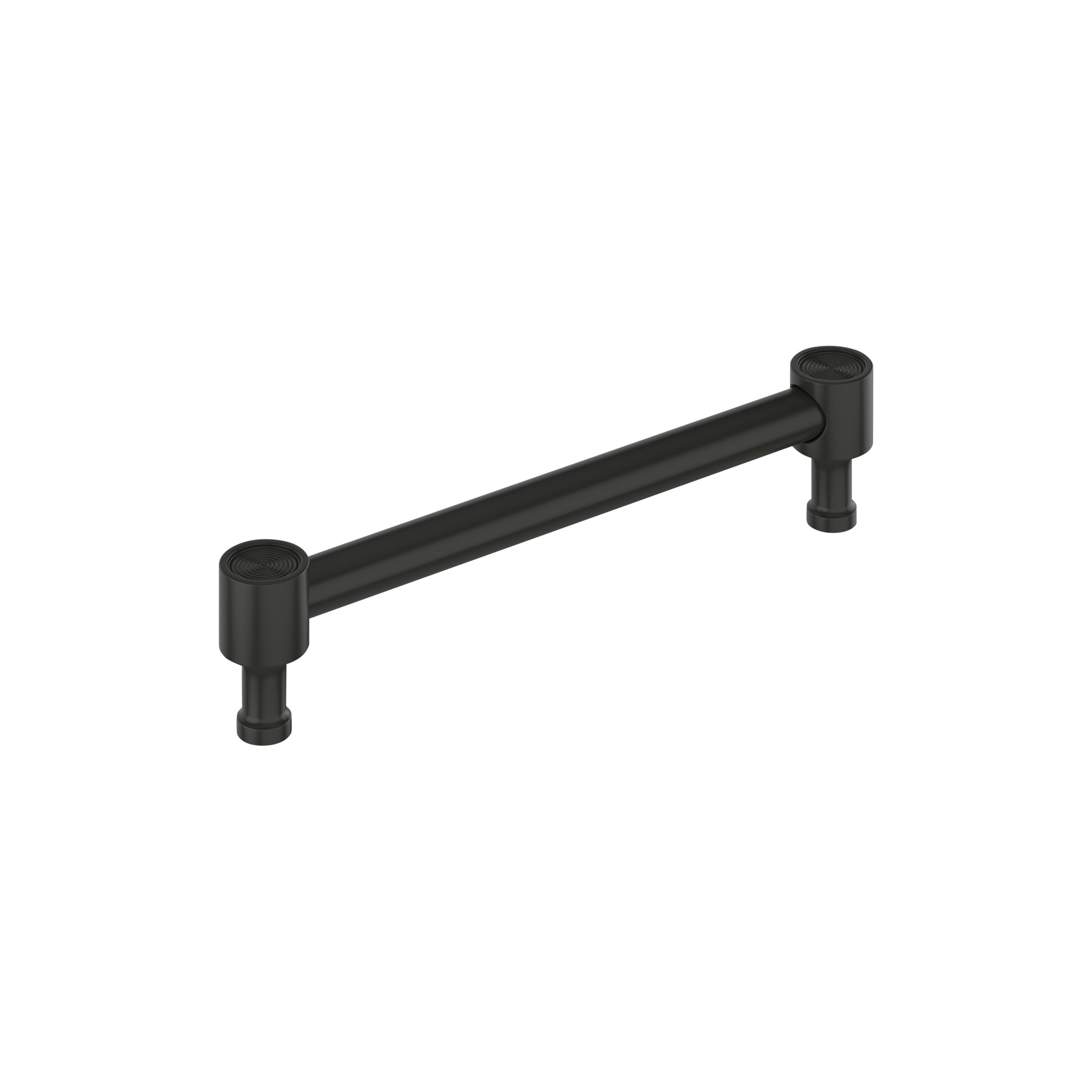 Dupont Circle 6-5/16 inch (160mm) Center-to-Center Matte Black Cabinet Pull