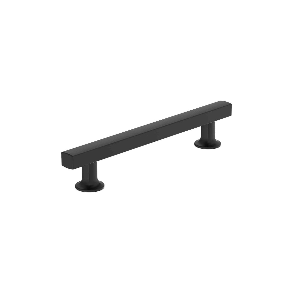 Everett 51/16 inch (128mm) CentertoCenter Matte Black Cabinet Pull