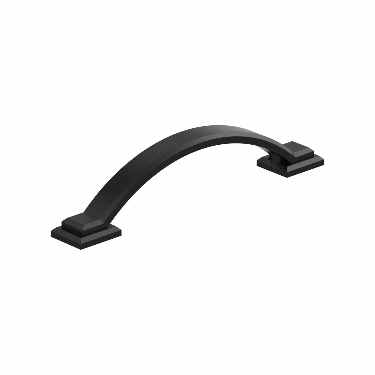 Sheffield 33/4 inch (96mm) CentertoCenter Matte Black Cabinet Pull