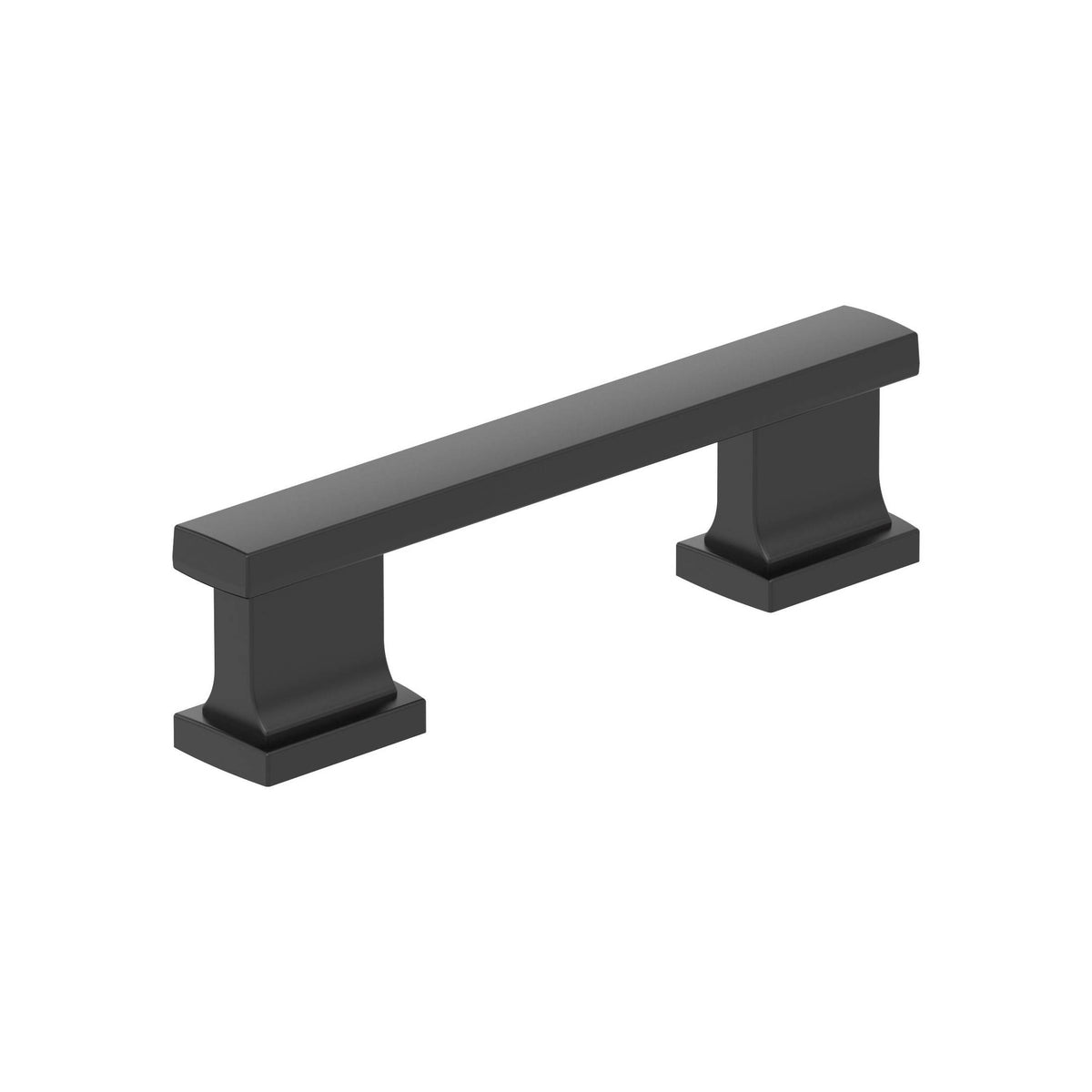 Triomphe 3 inch (76mm) CentertoCenter Matte Black Cabinet Pull