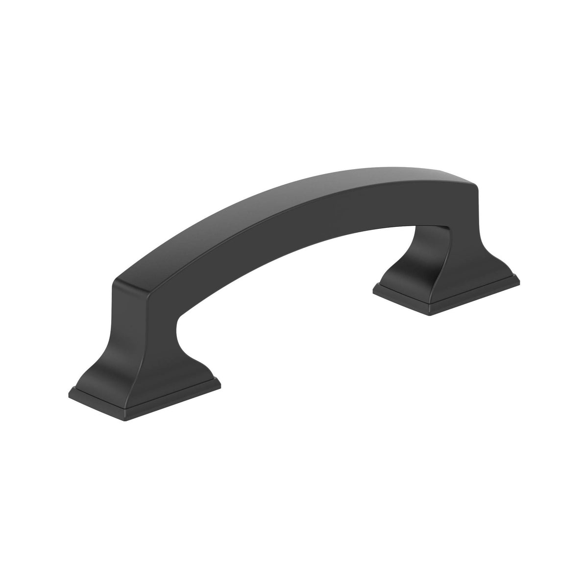Incisive 3 inch (76mm) CentertoCenter Matte Black Cabinet Pull