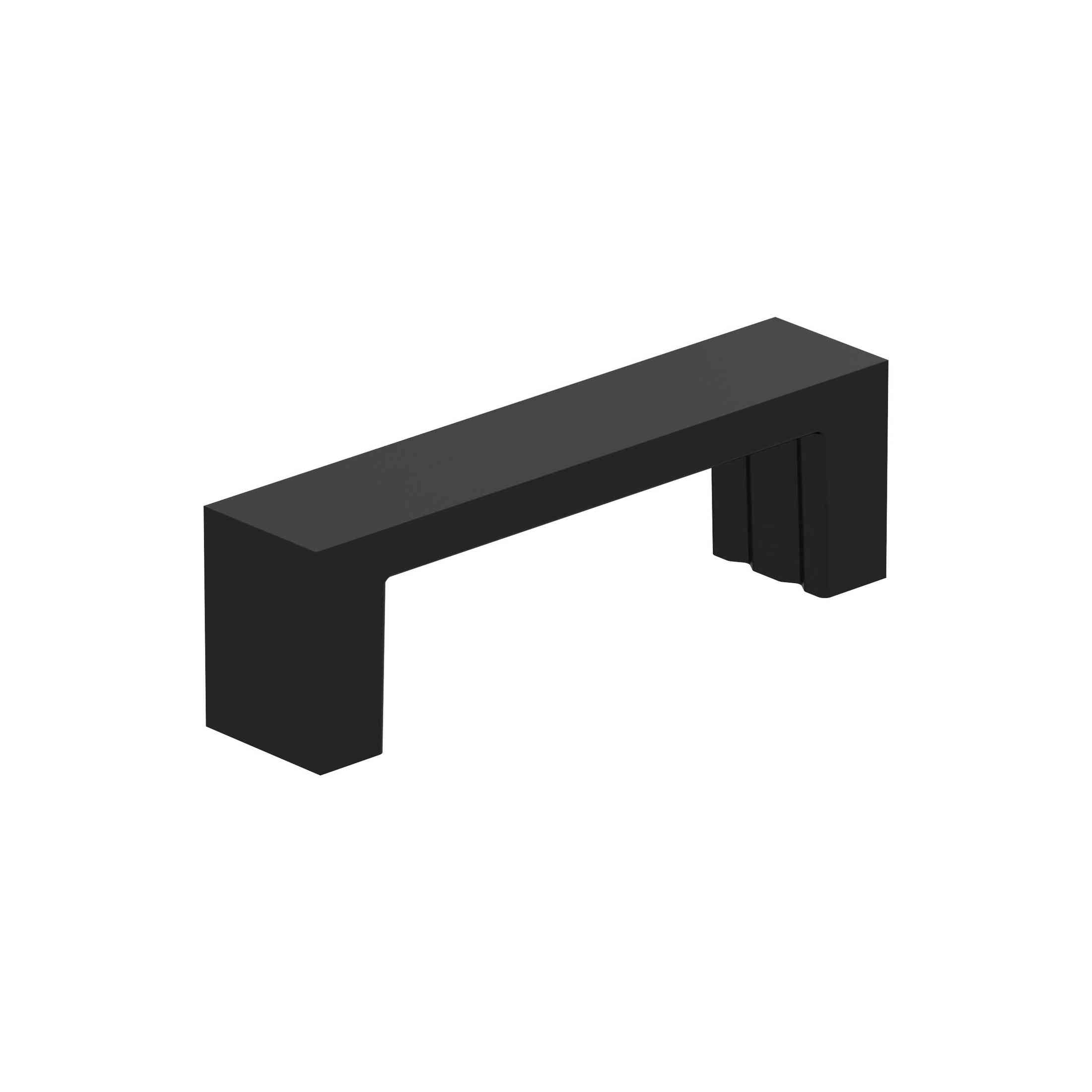 Augment 3 inch (76mm) CentertoCenter Matte Black Cabinet Pull
