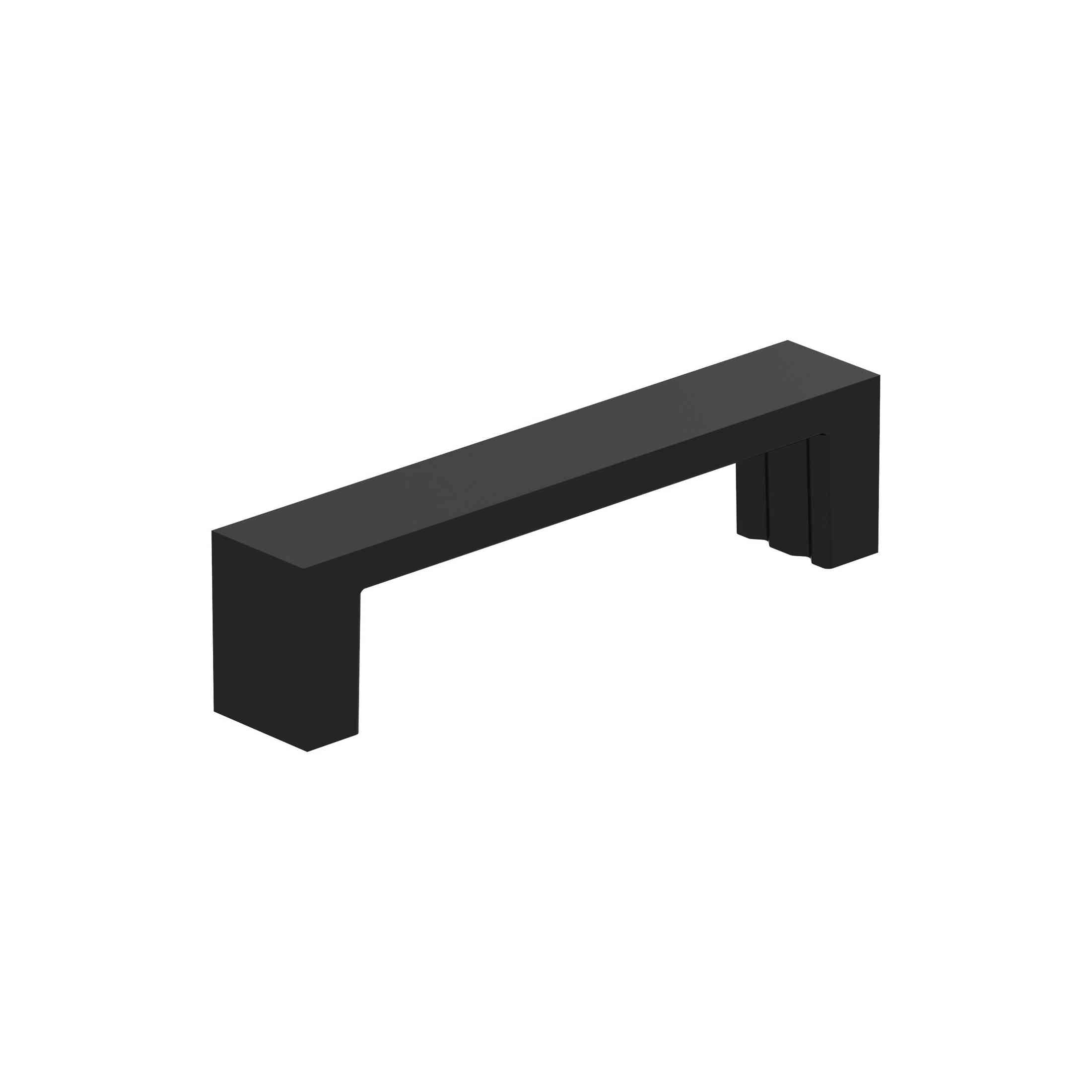 Augment 33/4 inch (96mm) CentertoCenter Matte Black Cabinet Pull