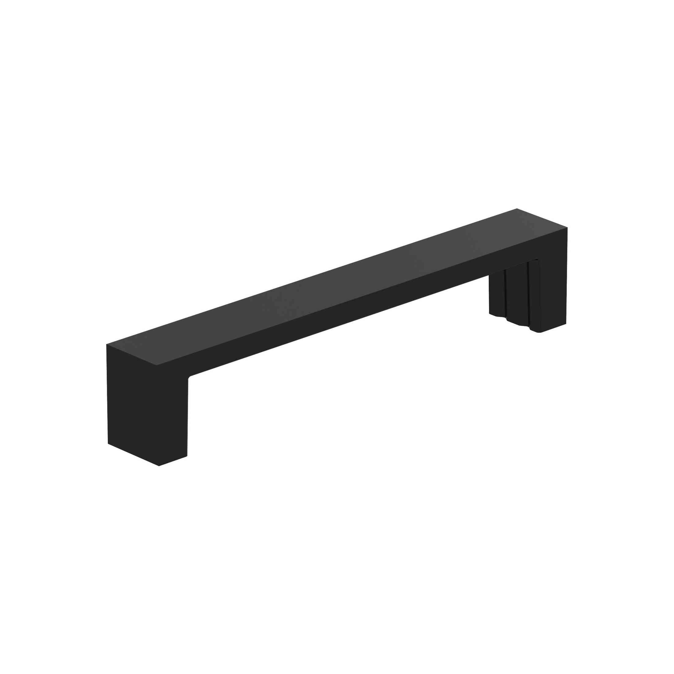 Augment 51/16 inch (128mm) CentertoCenter Matte Black Cabinet Pull