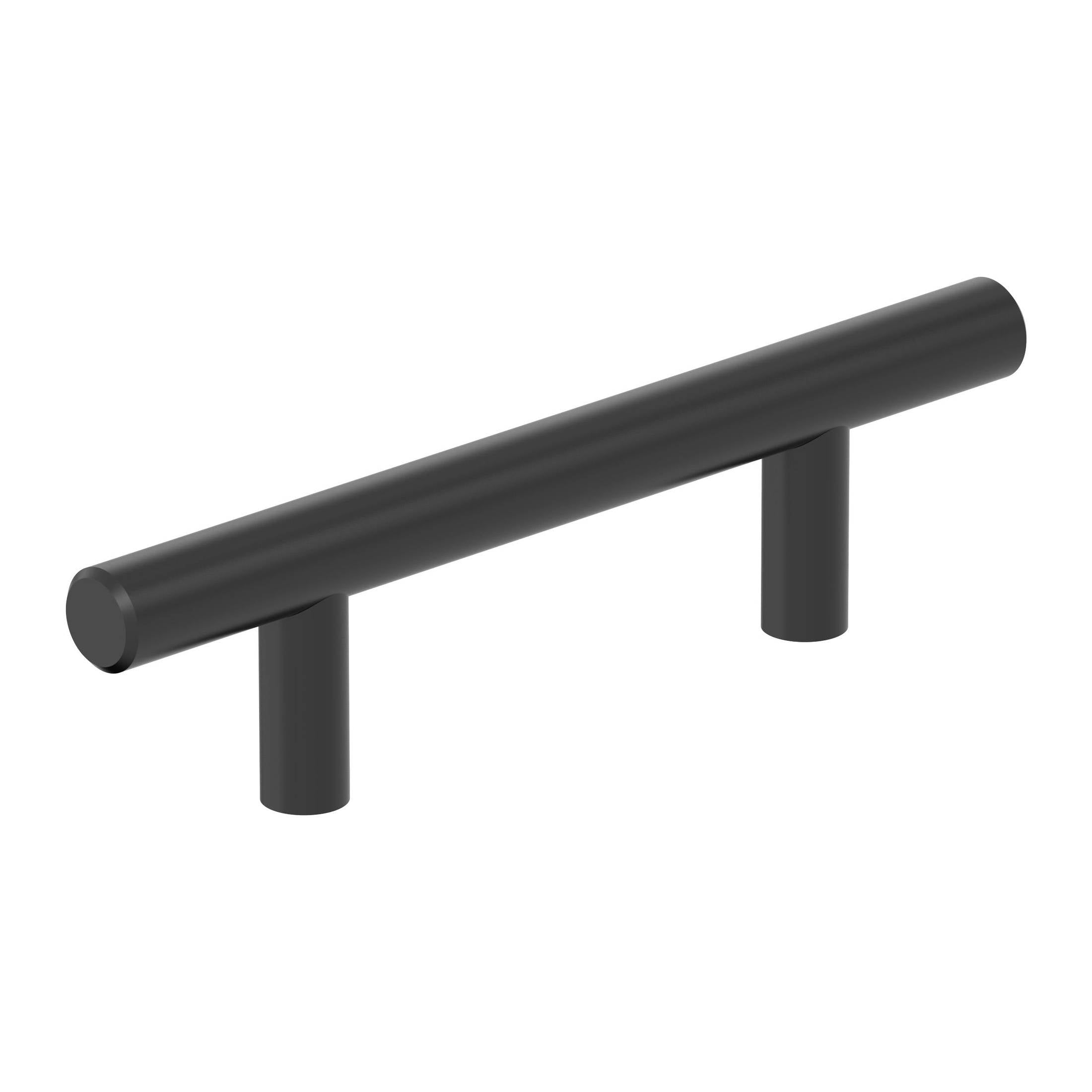 Bar Pulls Hollow 3 inch (76mm) CentertoCenter Matte Black Cabinet Pull