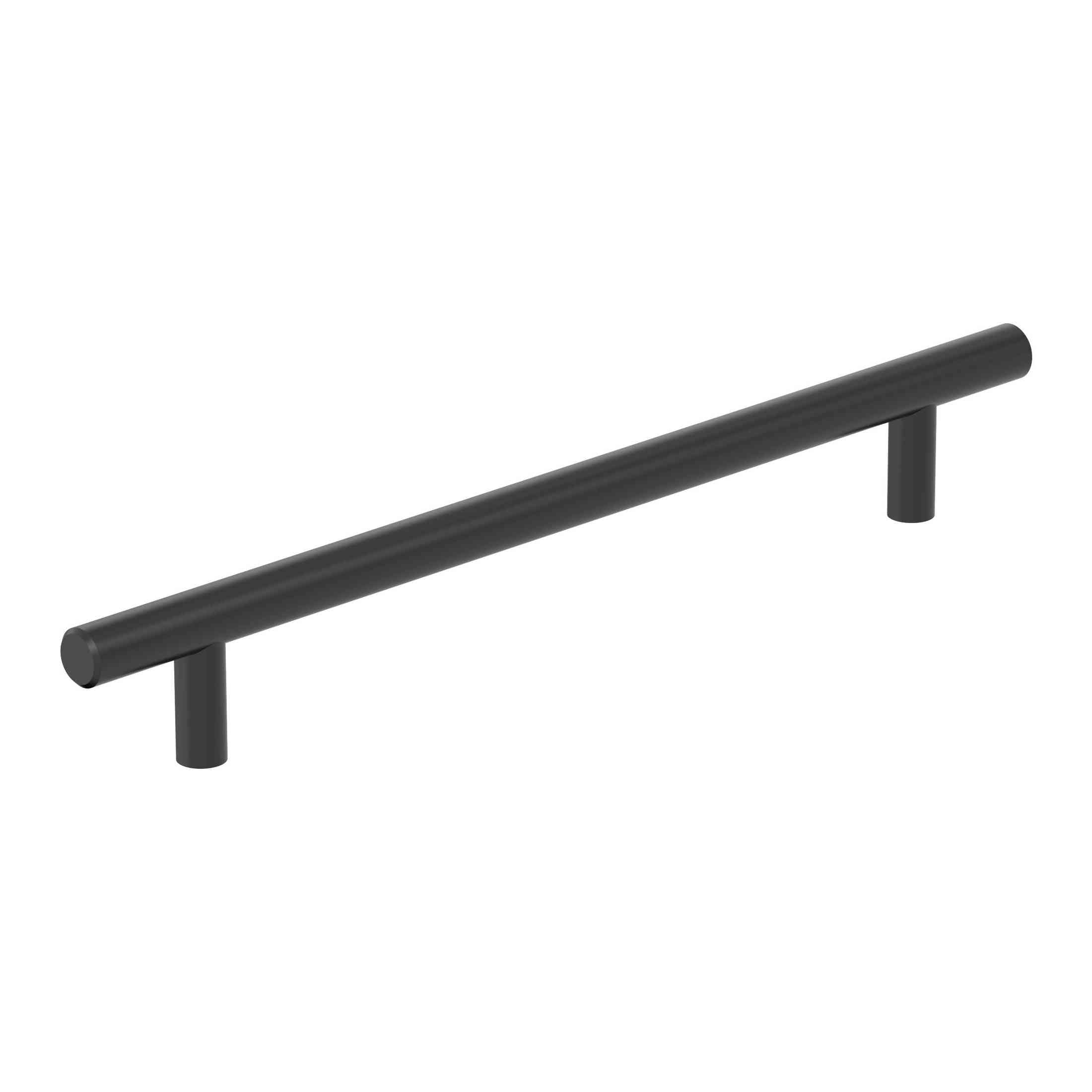 Bar Pulls Hollow 79/16 inch (192mm) CentertoCenter Matte Black Cabinet Pull