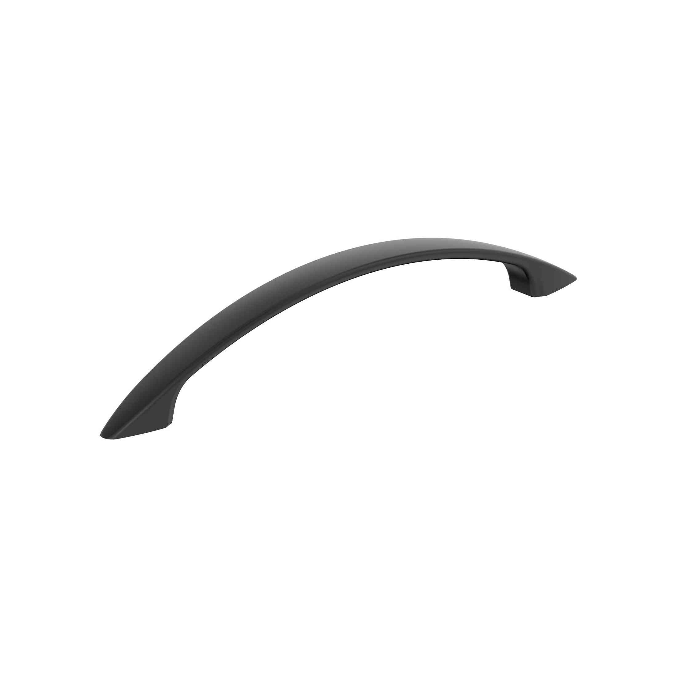 Arc 51/16 inch (128mm) CentertoCenter Matte Black Cabinet Pull