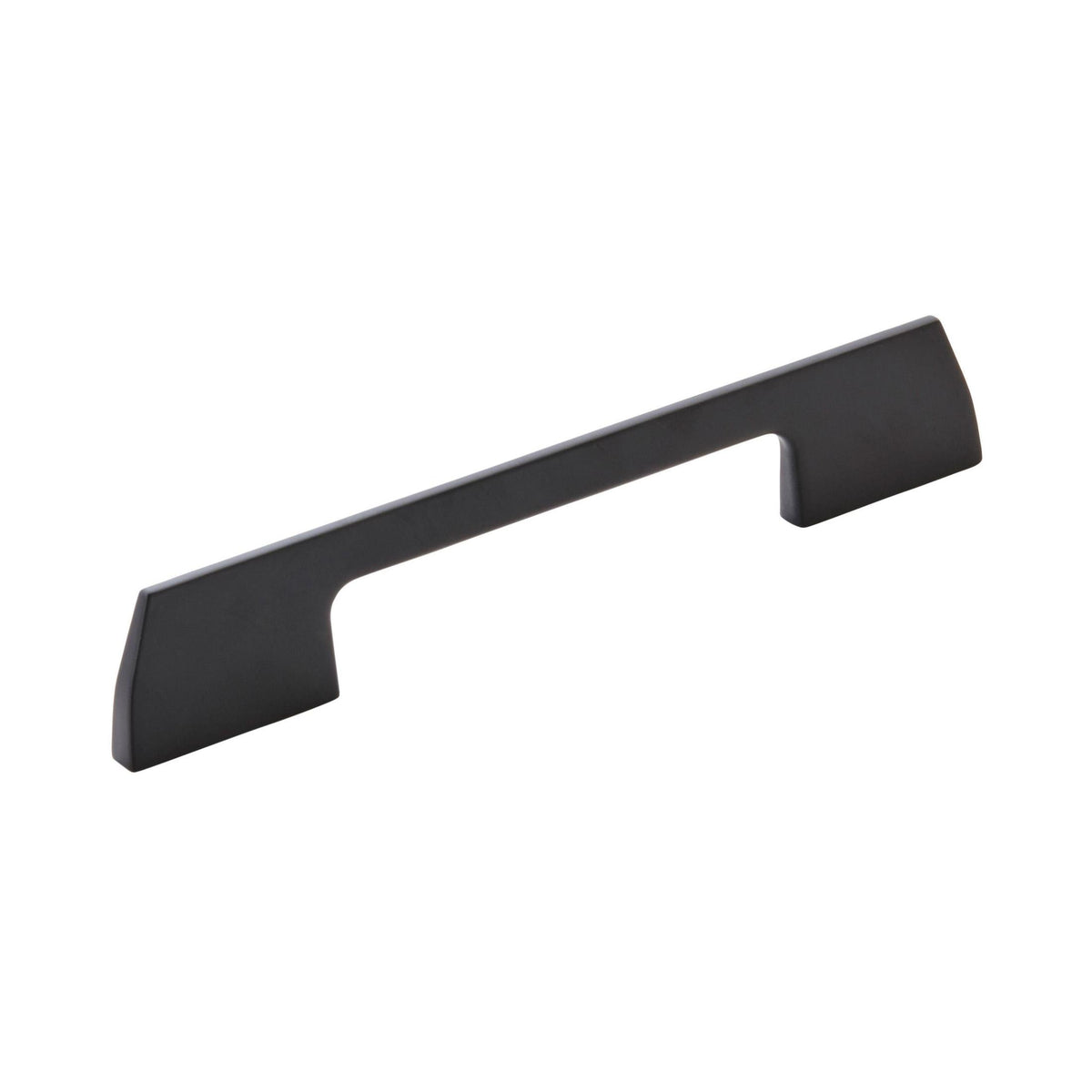 Angle 51/16 inch (128mm) CentertoCenter Matte Black Cabinet Pull