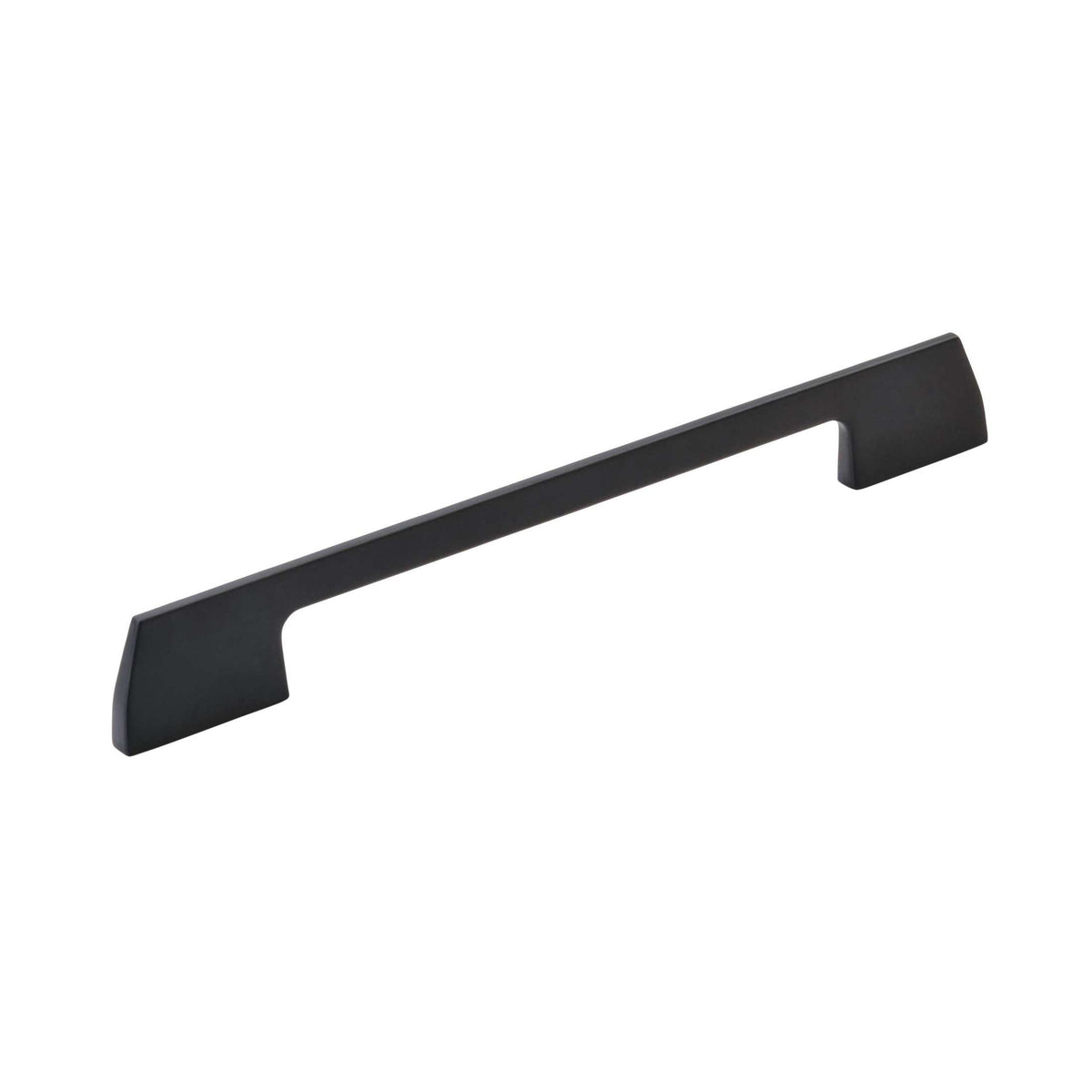 Angle 79/16 inch (192mm) CentertoCenter Matte Black Cabinet Pull