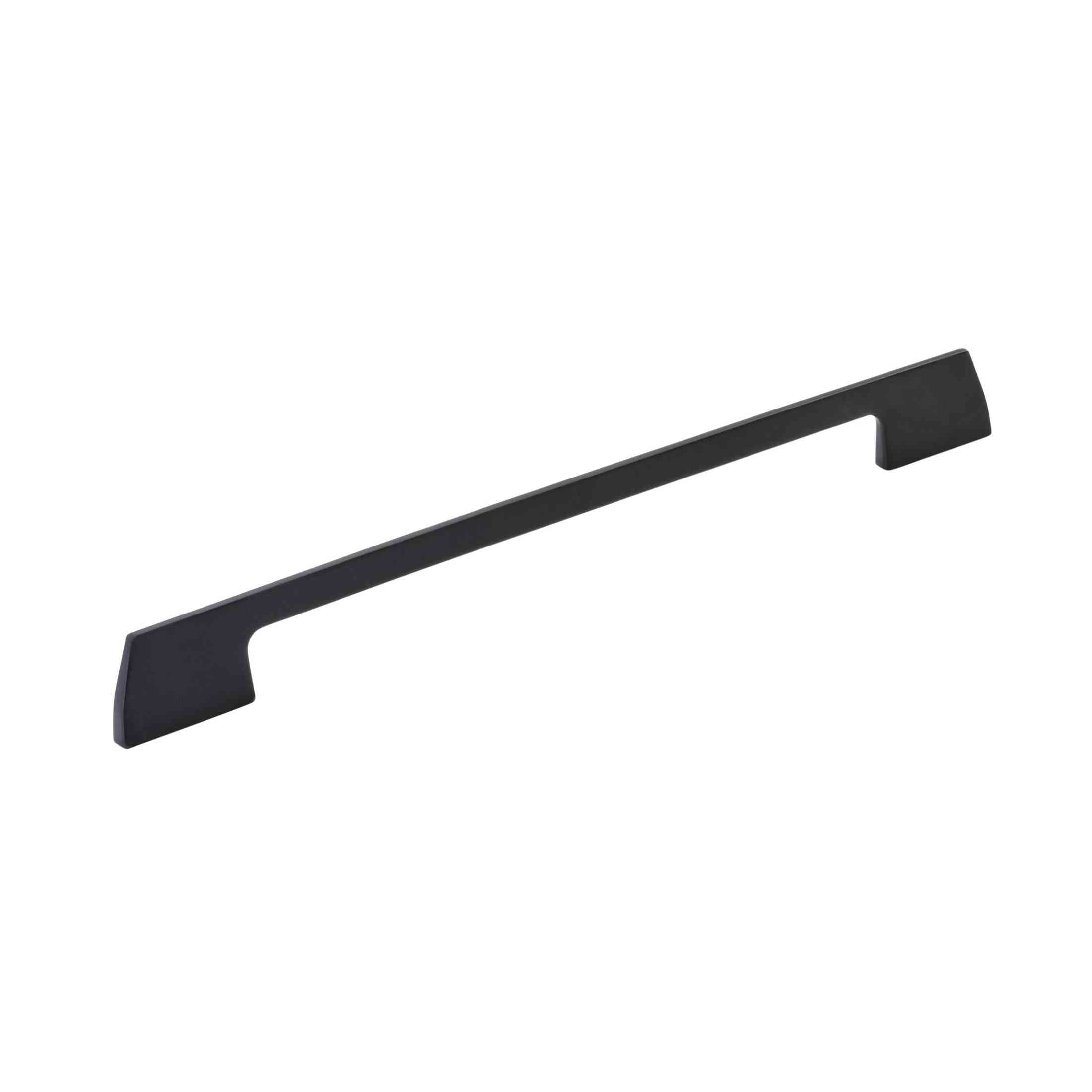 Angle 101/16 inch (256mm) CentertoCenter Matte Black Cabinet Pull