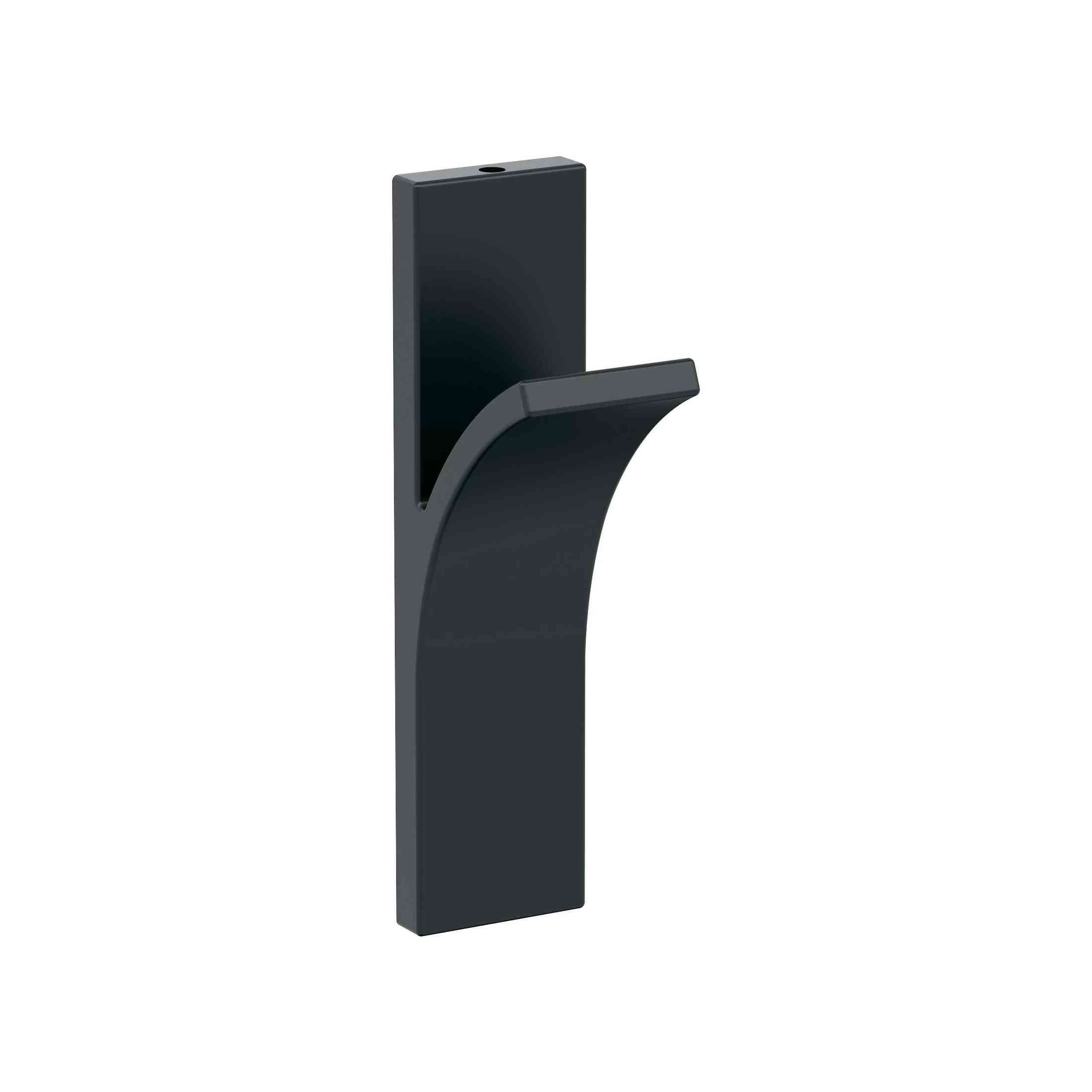 Apex Single Prong Matte Black Decorative Wall Hook