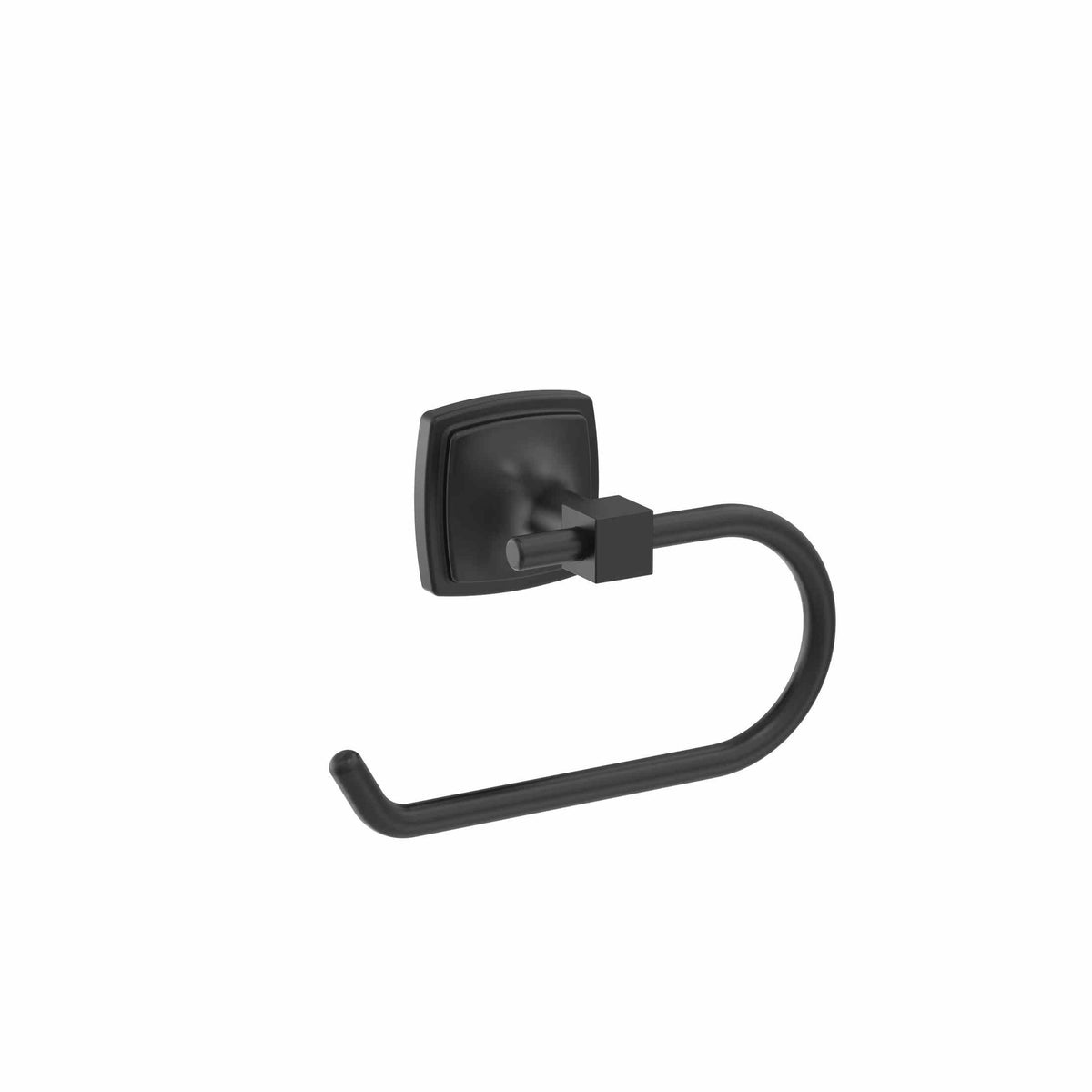 Stature Matte Black Single Post Tissue Holder