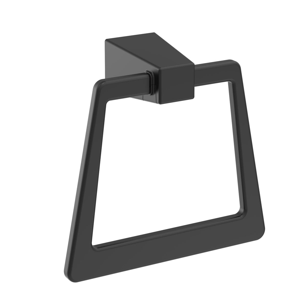 Blackrock Matte Black Closed Towel Ring