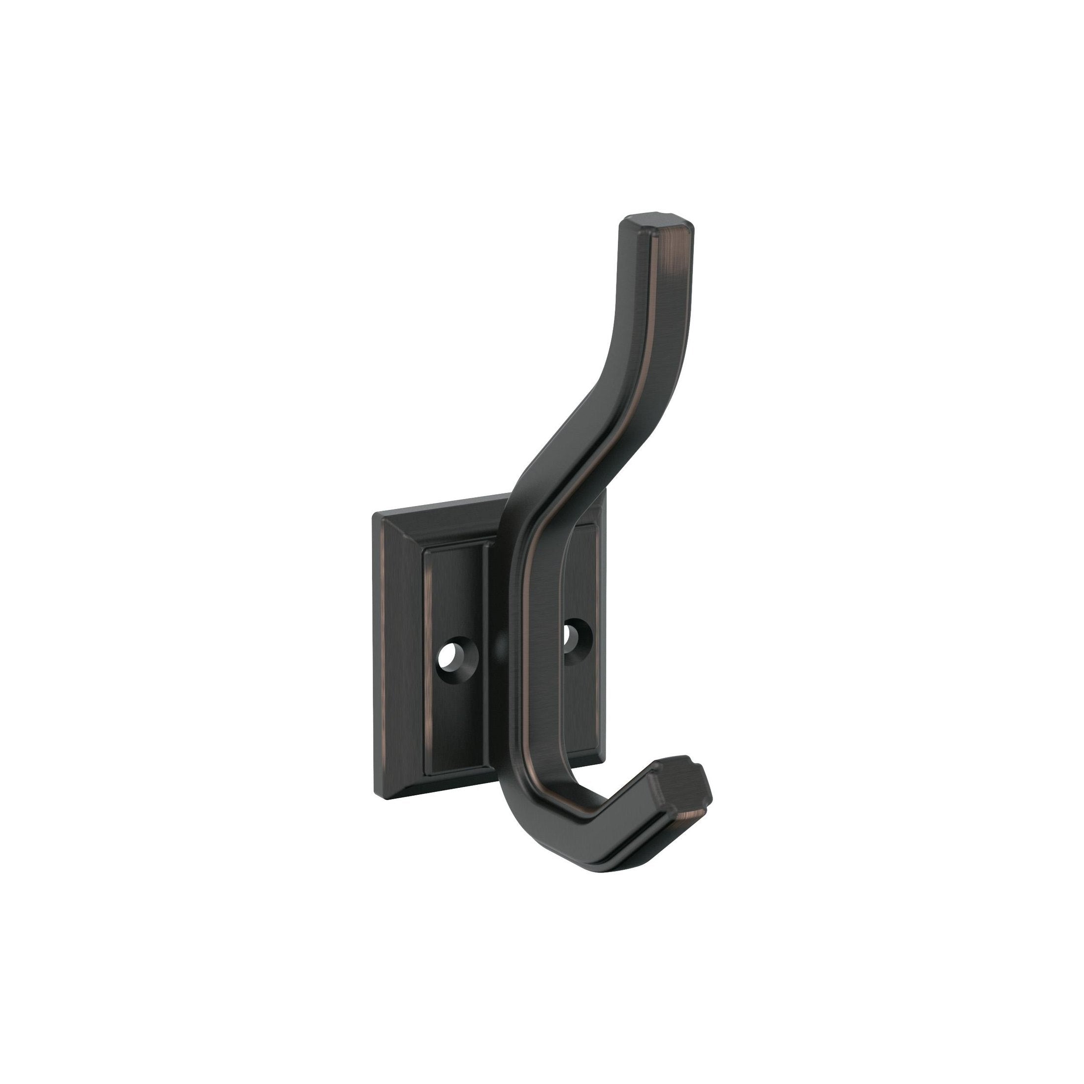 Aliso Double Prong OilRubbed Bronze Decorative Wall Hook